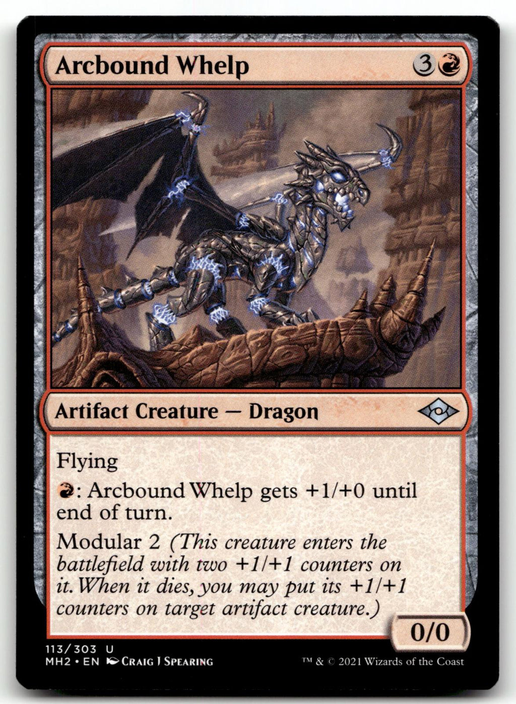 Arcbound Whelp 113 Uncommon Modern Horizons 2 Magic: The Gathering Near Mint