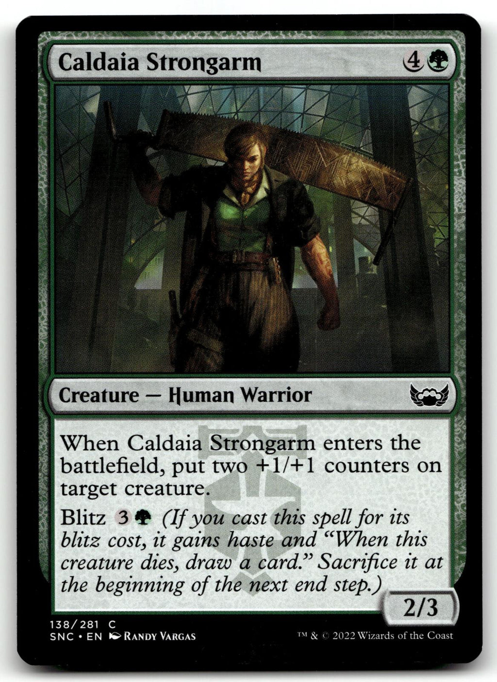 Caldaia Strongarm 138 Common Streets of New Capenna Magic: The Gathering NM