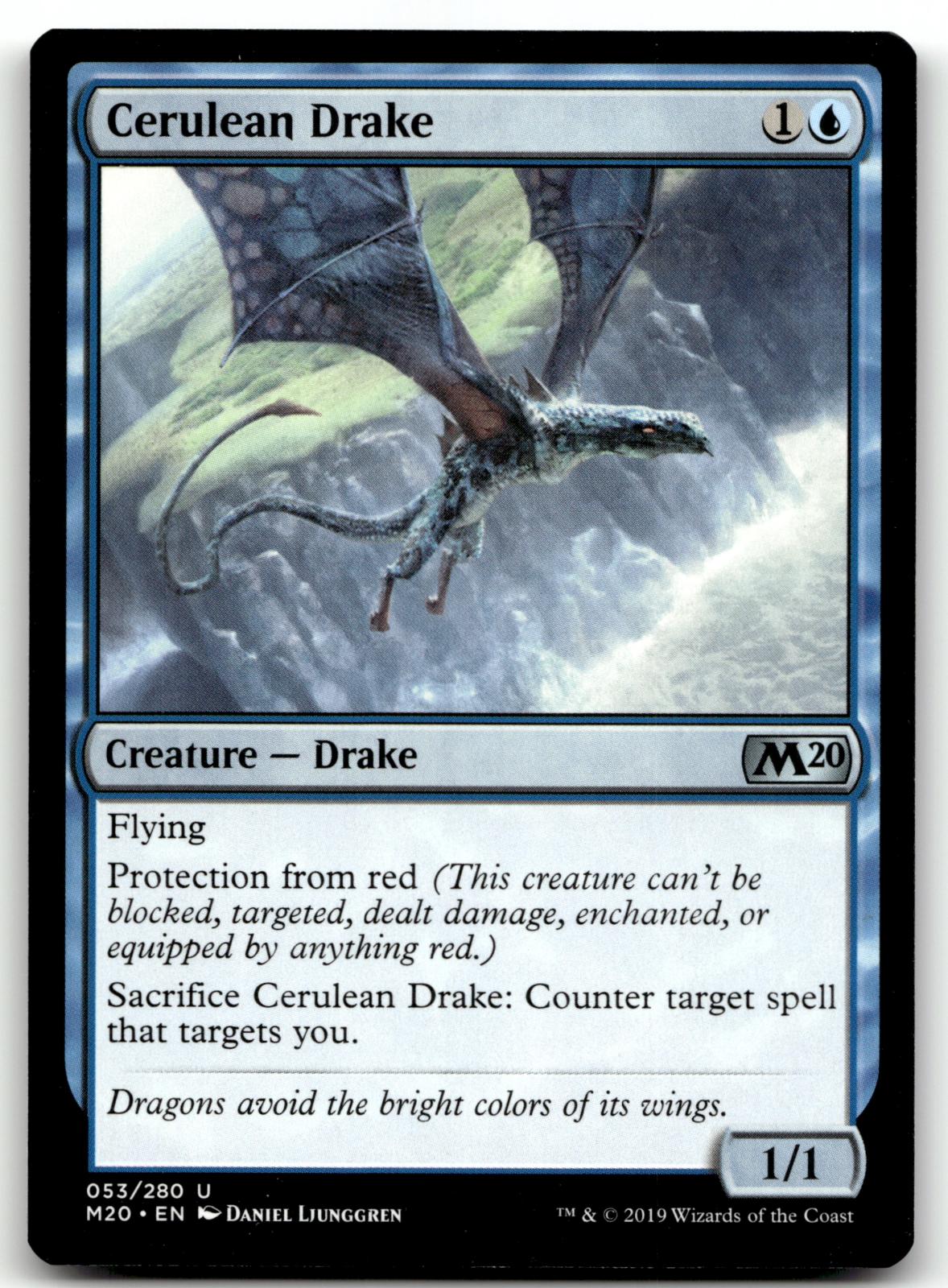 Cerulean Drake 53 Uncommon Core Set 2020 Magic: The Gathering Near Mint