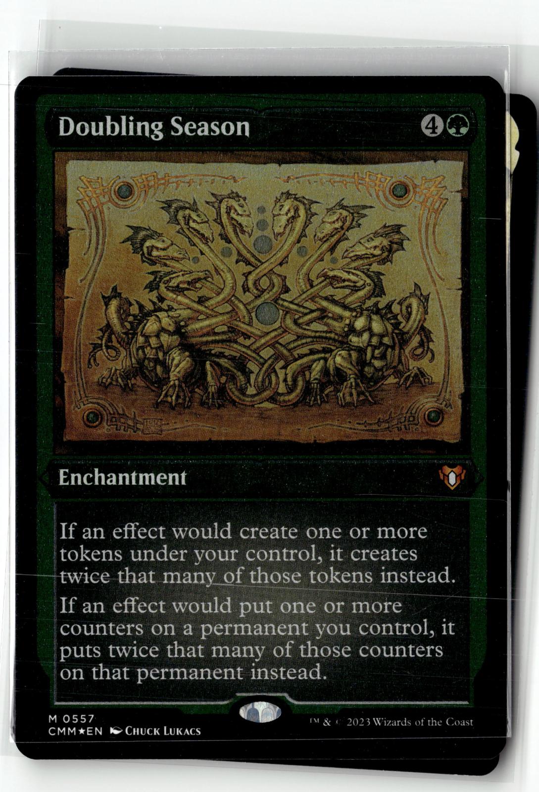 Doubling Season (Foil Etched) 557 Commander Masters Magic: The Gathering NM