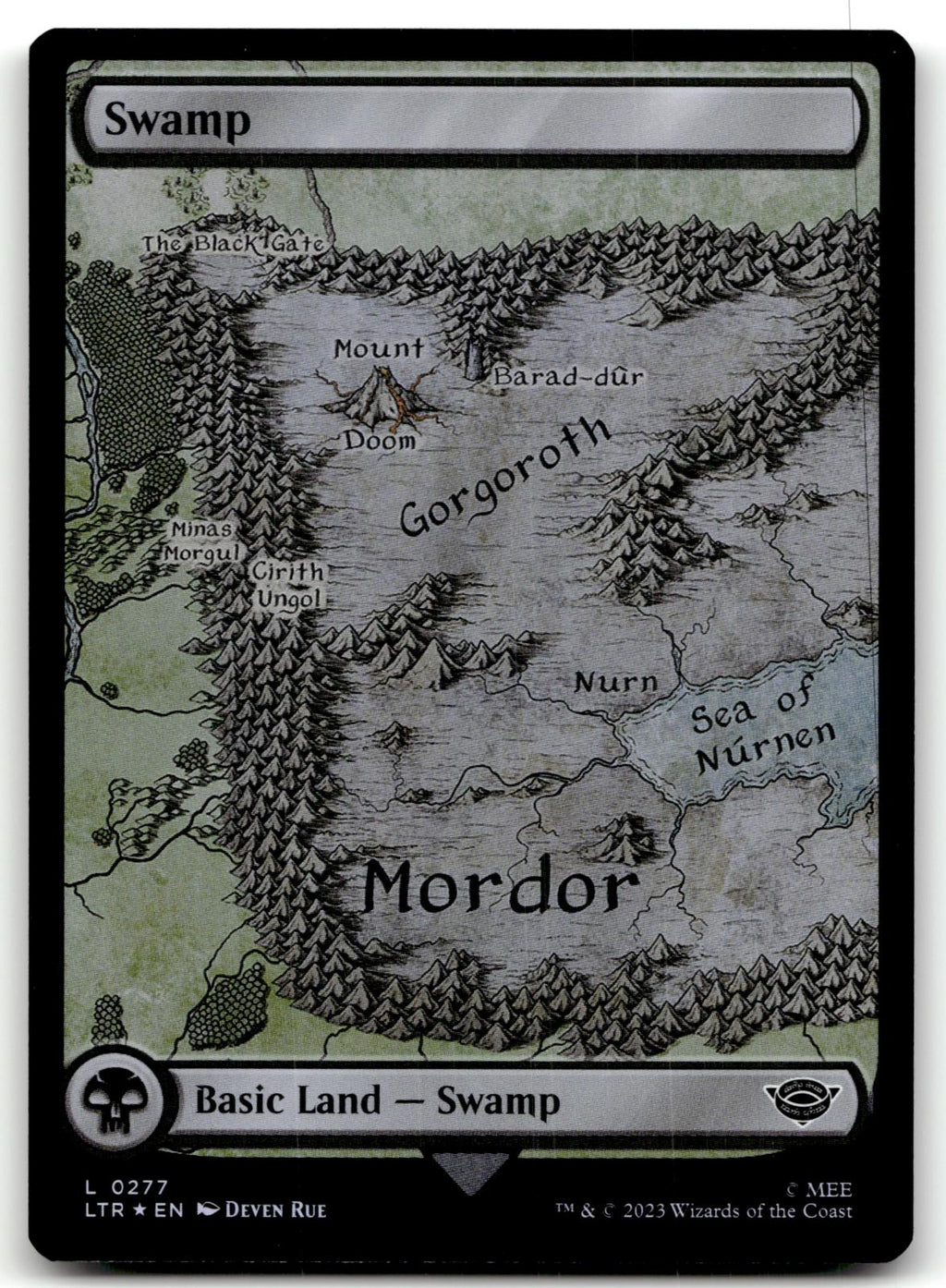 Swamp (0277) 277 Universes Beyond: The Lord of the Rings: Tales of Middle-earth Magic: The Gathering Foil NM