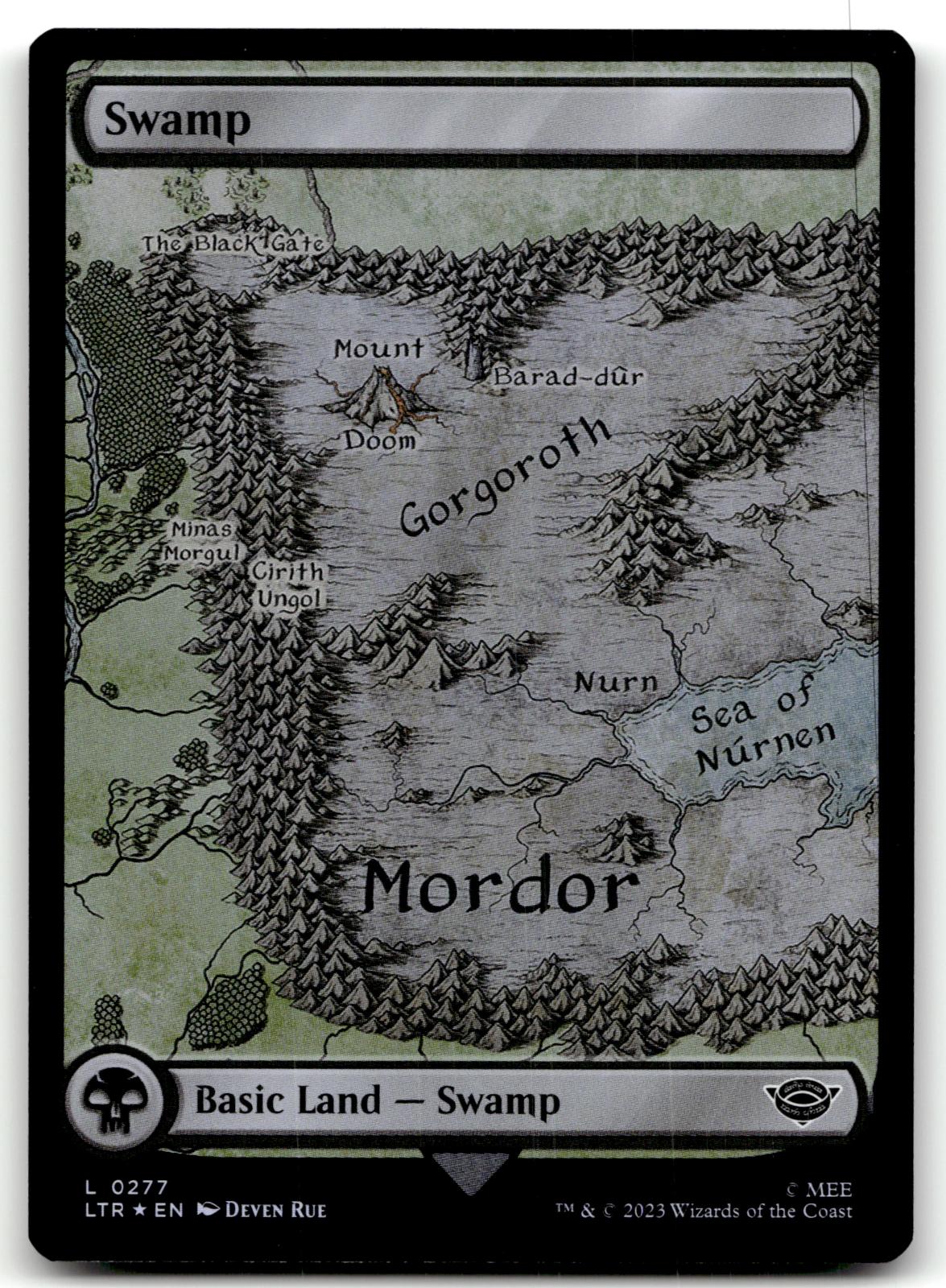 Swamp (0277) 277 Universes Beyond: The Lord of the Rings: Tales of Middle-earth Magic: The Gathering Foil NM