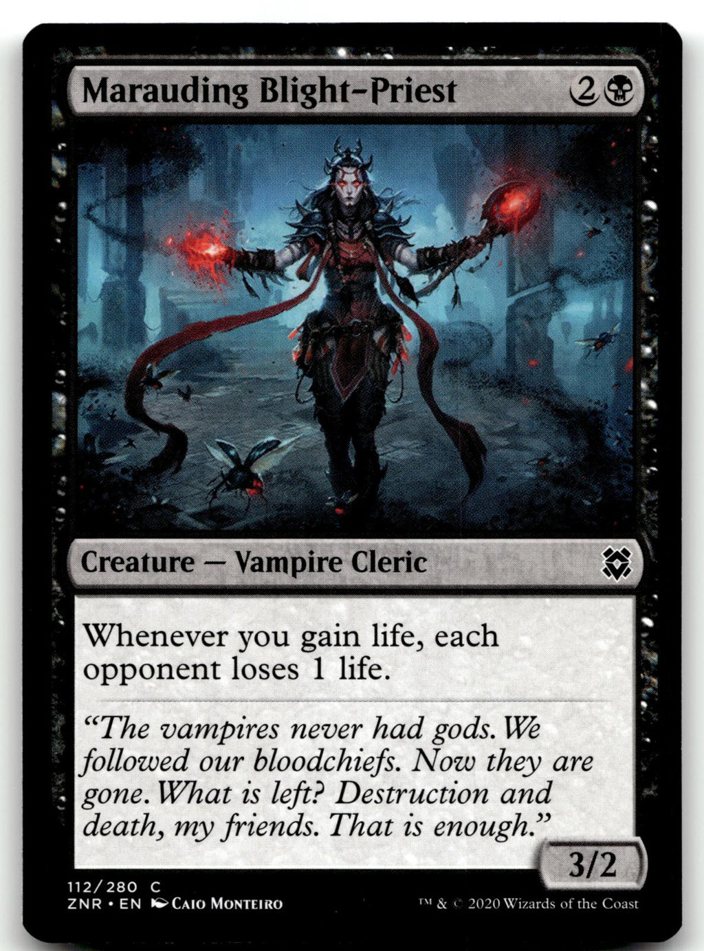 Marauding Blight-Priest 112 Common Zendikar Rising Magic: The Gathering NM
