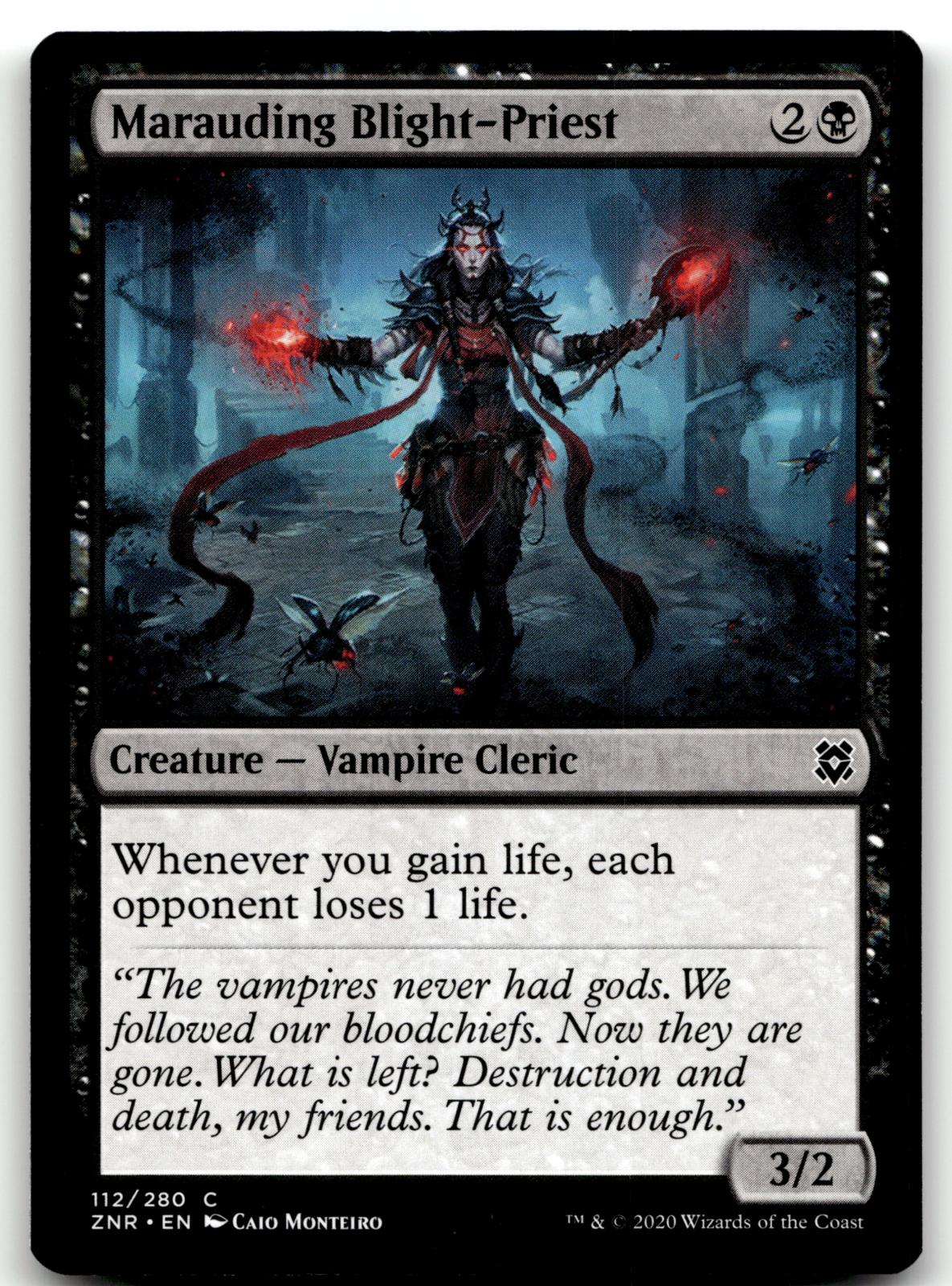 Marauding Blight-Priest 112 Common Zendikar Rising Magic: The Gathering NM