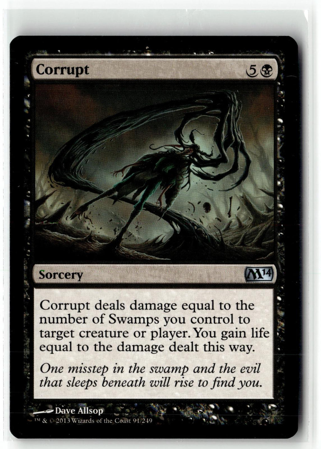 Corrupt 91 Uncommon Magic 2014 (M14) Magic: The Gathering Near Mint