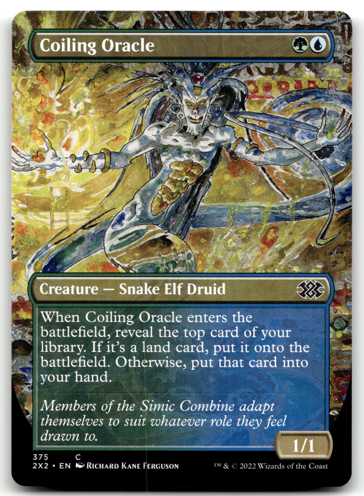 Coiling Oracle (Borderless) 375 Double Masters 2022 Magic: The Gathering NM