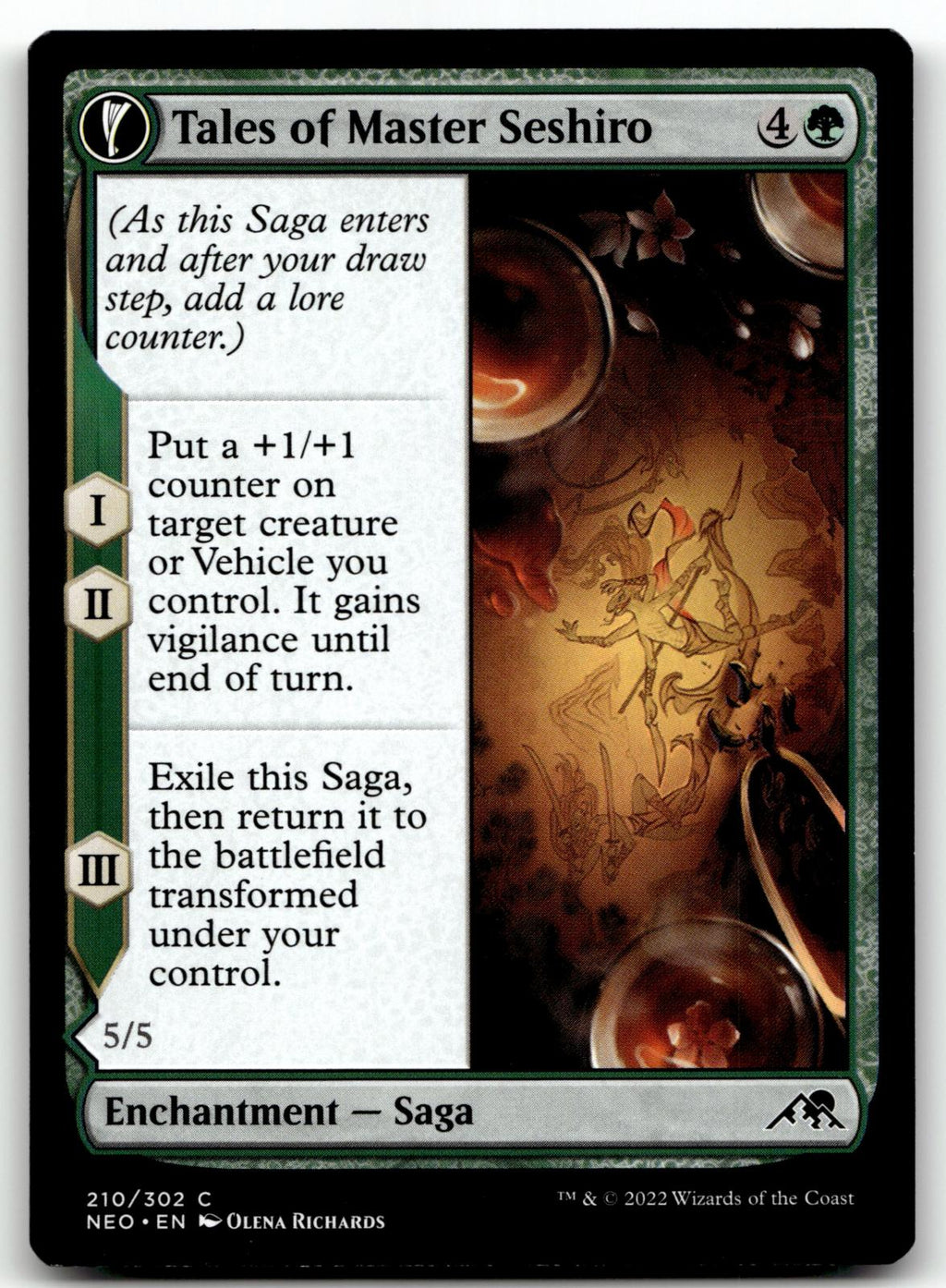 Tales of Master Seshiro 210 Kamigawa: Neon Dynasty Magic: The Gathering NM