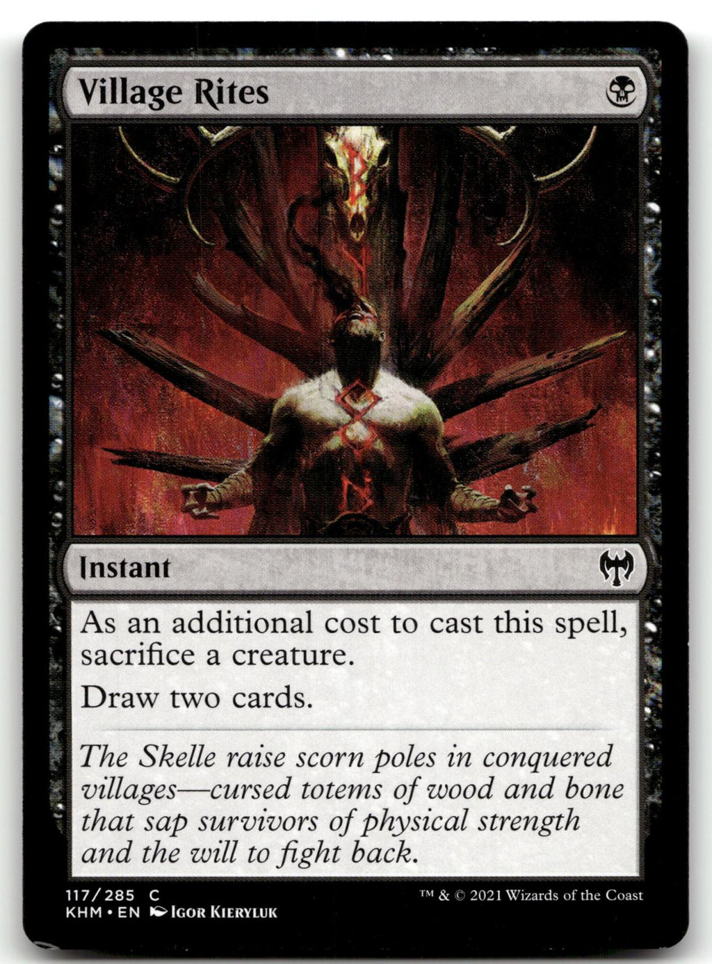 Village Rites 117 Common Kaldheim Magic: The Gathering Near Mint