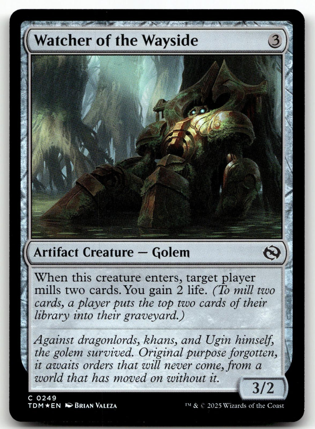 Watcher of the Wayside 249 Tarkir: Dragonstorm Magic: The Gathering Foil NM
