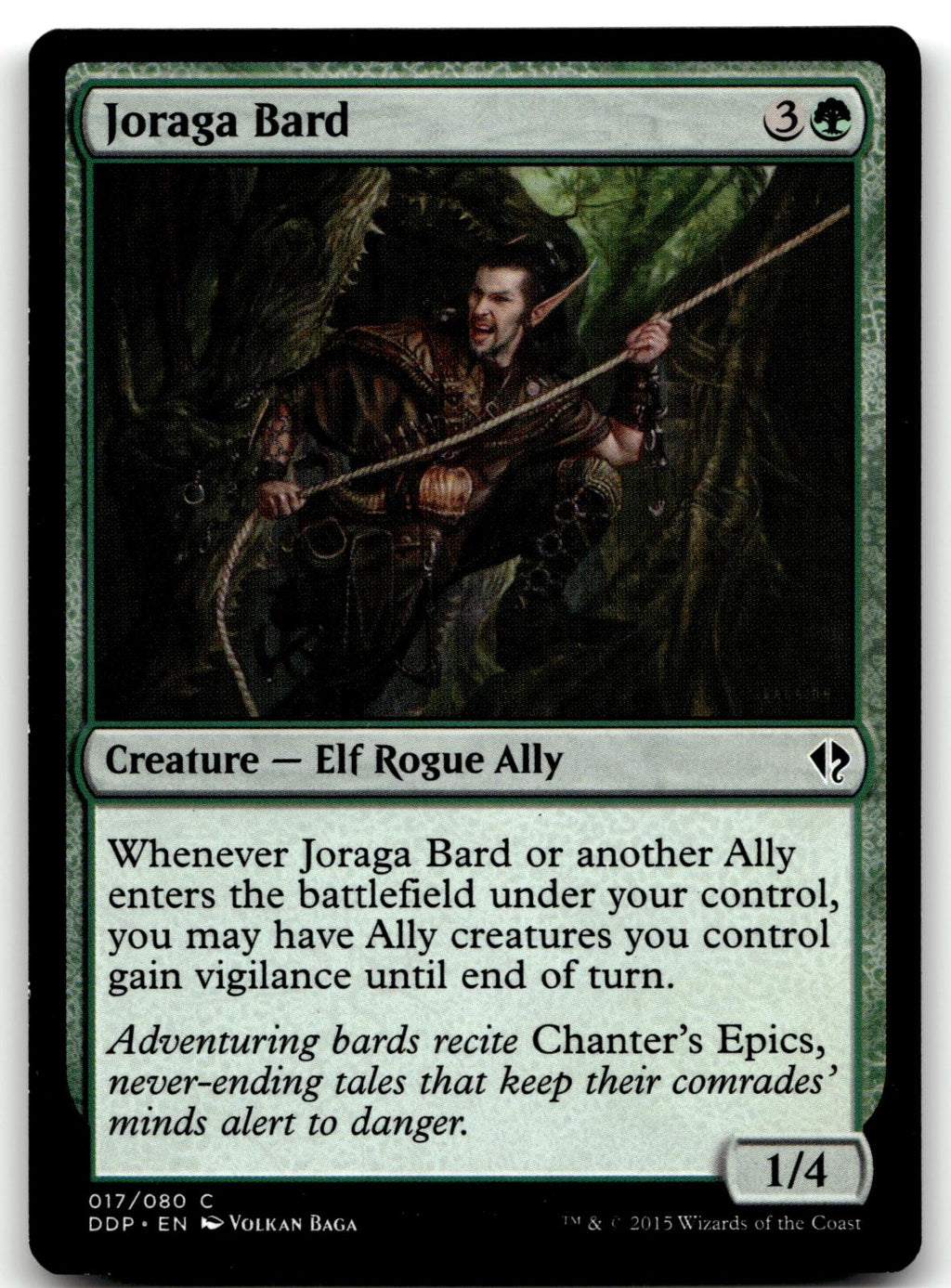 Joraga Bard 17 Common Duel Decks: Zendikar vs. Eldrazi Magic: The Gathering NM