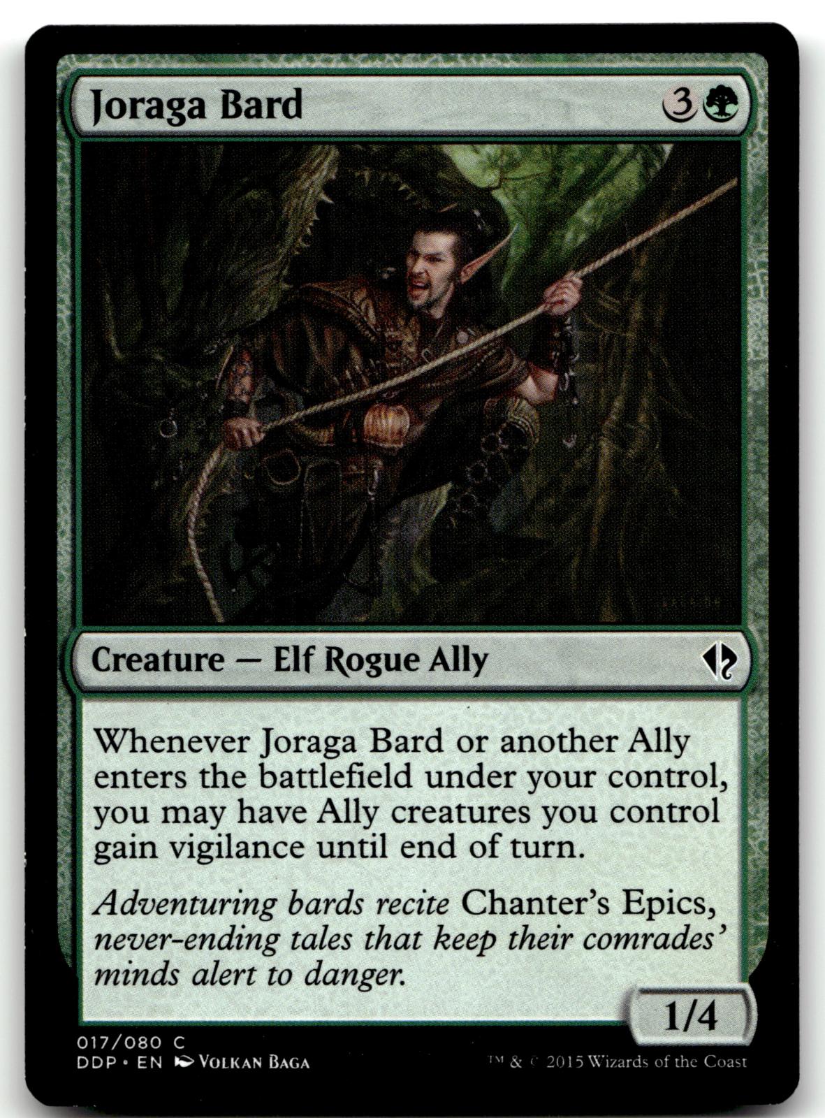 Joraga Bard 17 Common Duel Decks: Zendikar vs. Eldrazi Magic: The Gathering NM