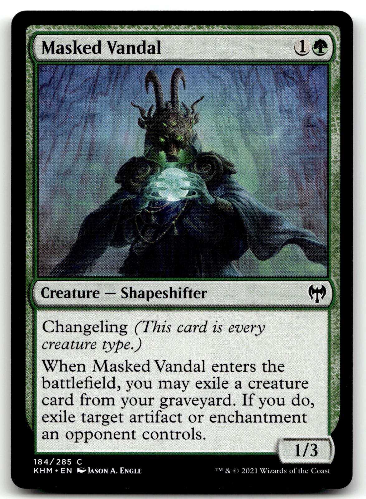 Masked Vandal 184 Common Kaldheim Magic: The Gathering Near Mint