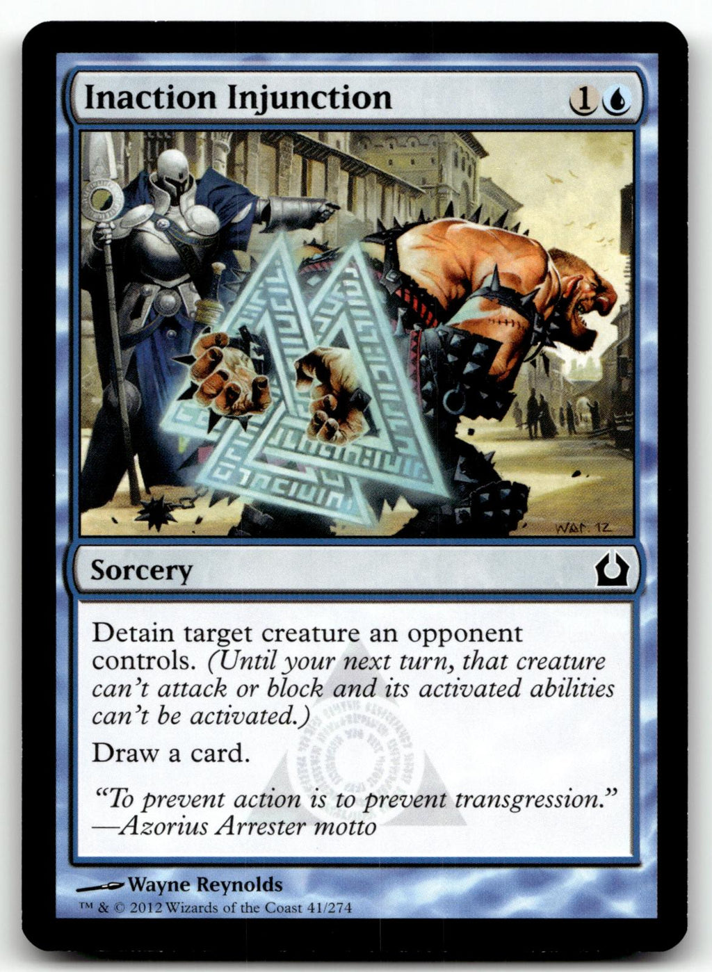 Inaction Injunction 41 Common Return to Ravnica Magic: The Gathering Near Mint