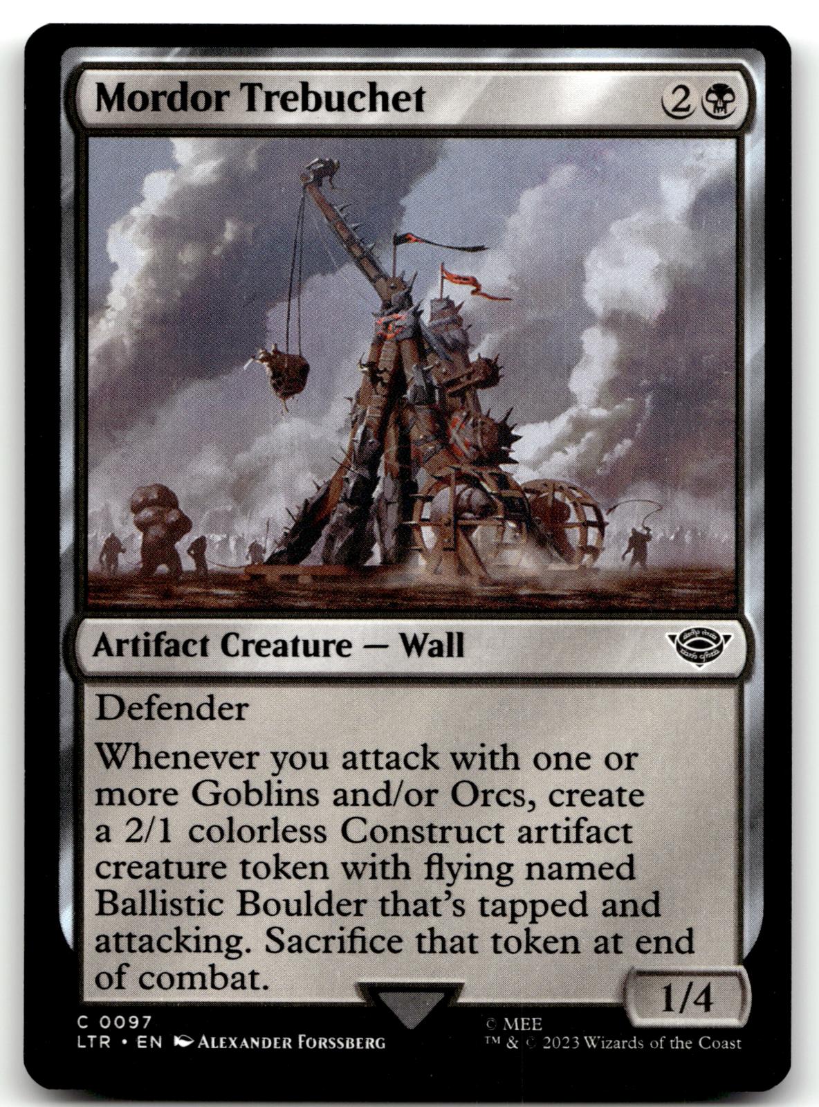Mordor Trebuchet 97 Universes Beyond: The Lord of the Rings: Tales of Middle-earth Magic: The Gathering NM