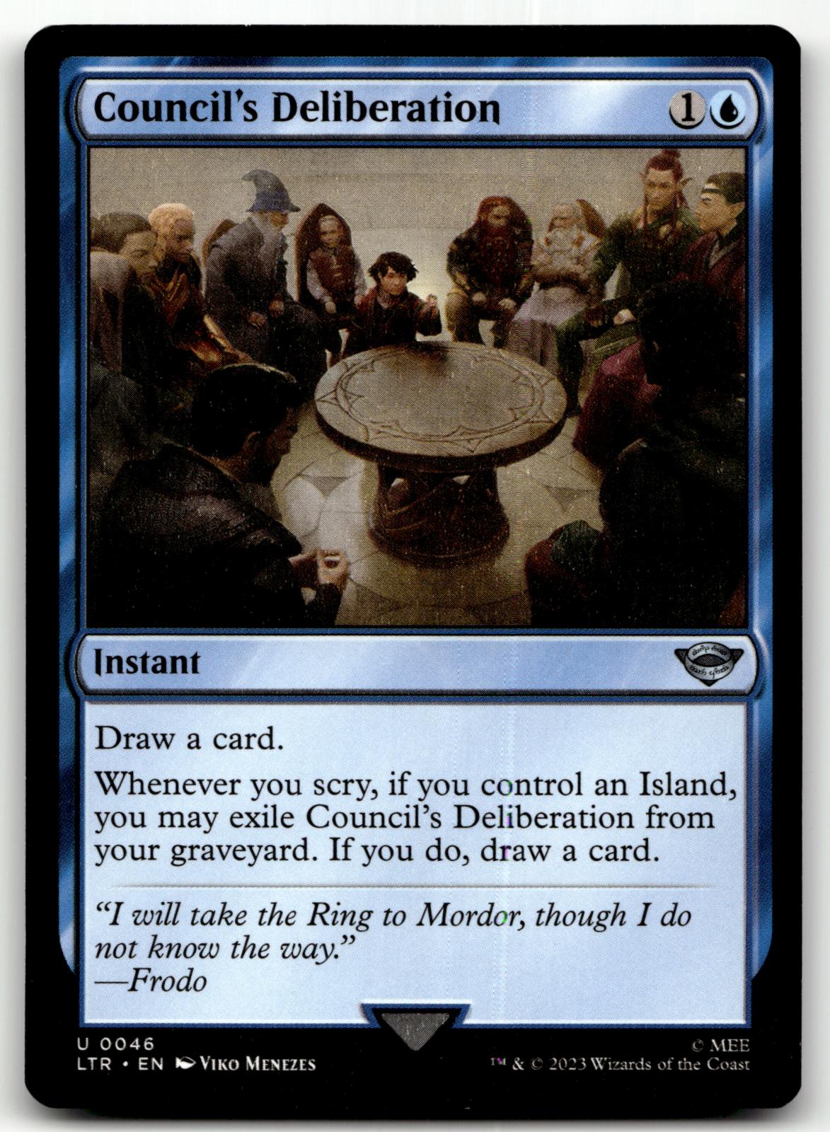 Council's Deliberation 46 Universes Beyond: The Lord of the Rings: Tales of Middle-earth Magic: The Gathering NM