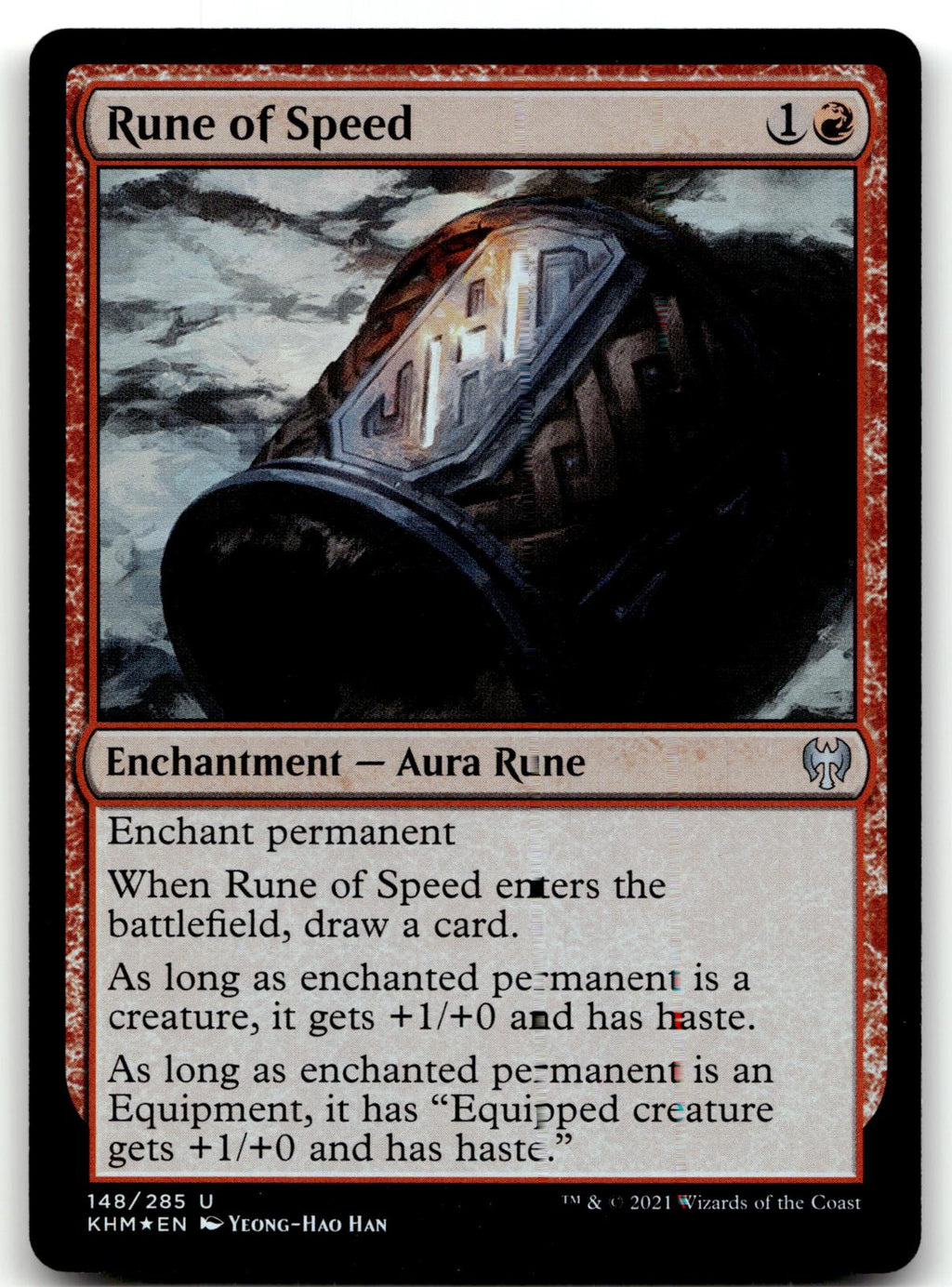 Rune of Speed 148 Uncommon Kaldheim Magic: The Gathering Foil Near Mint