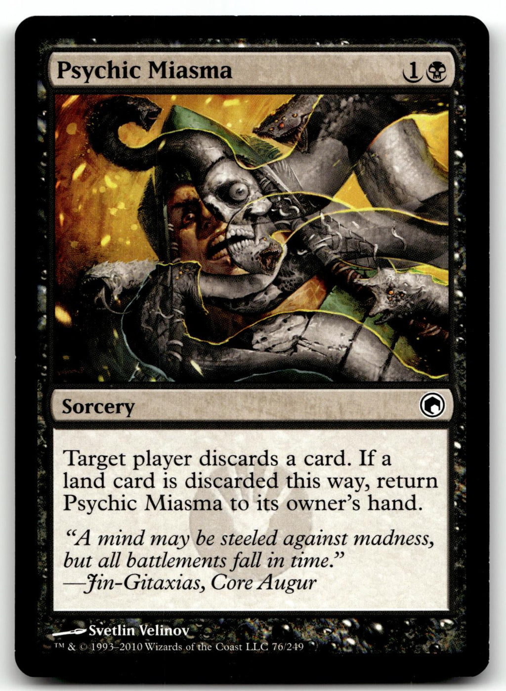 Psychic Miasma 76 Common Scars of Mirrodin Magic: The Gathering Near Mint