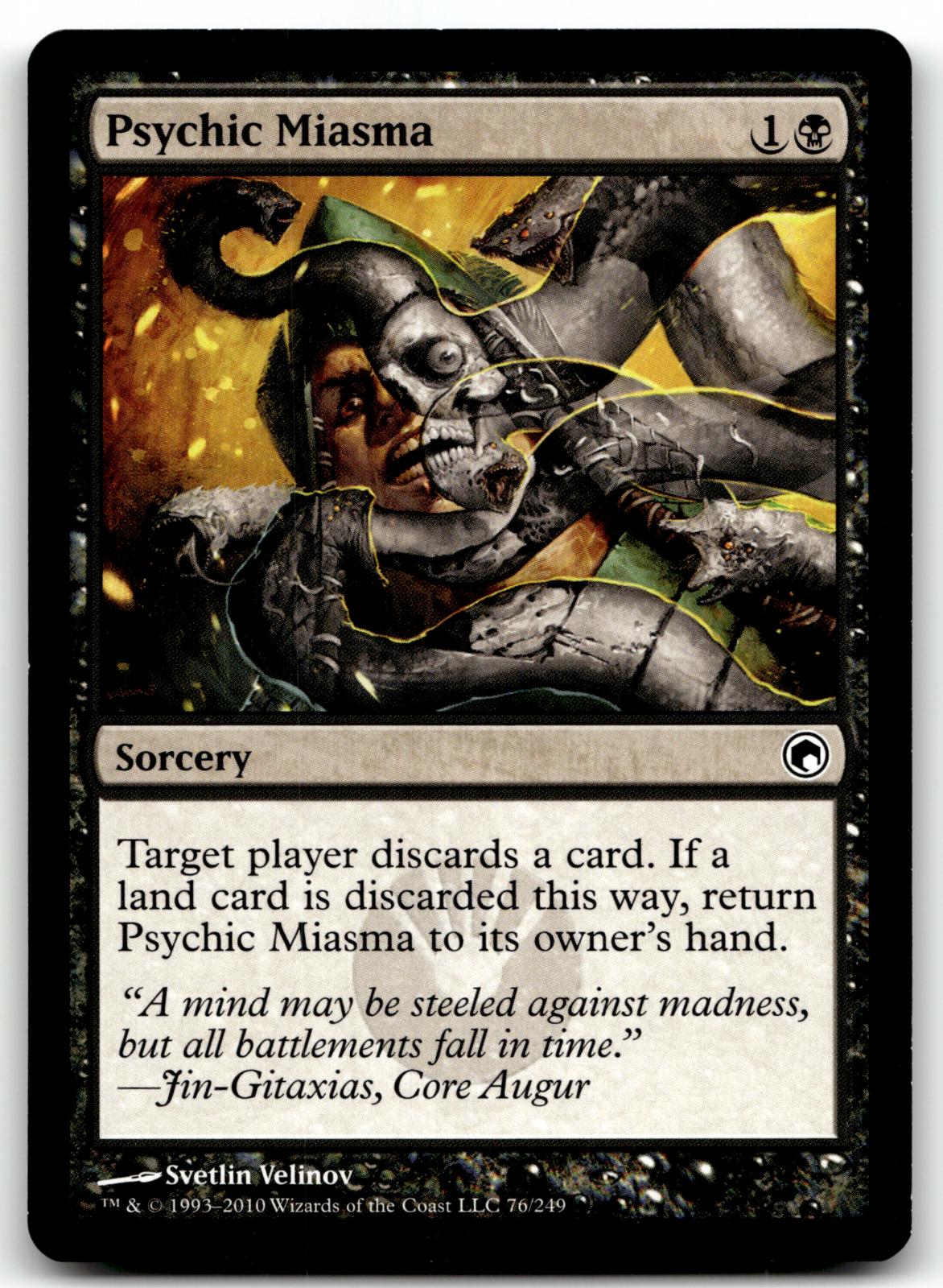 Psychic Miasma 76 Common Scars of Mirrodin Magic: The Gathering Near Mint