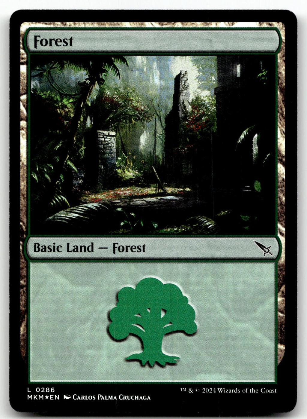 Forest (0286) 286 Land Murders at Karlov Manor Magic: The Gathering Foil NM