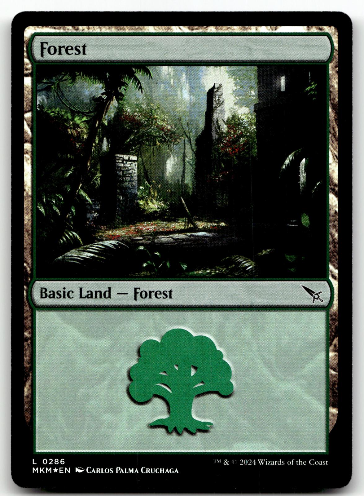 Forest (0286) 286 Land Murders at Karlov Manor Magic: The Gathering Foil NM