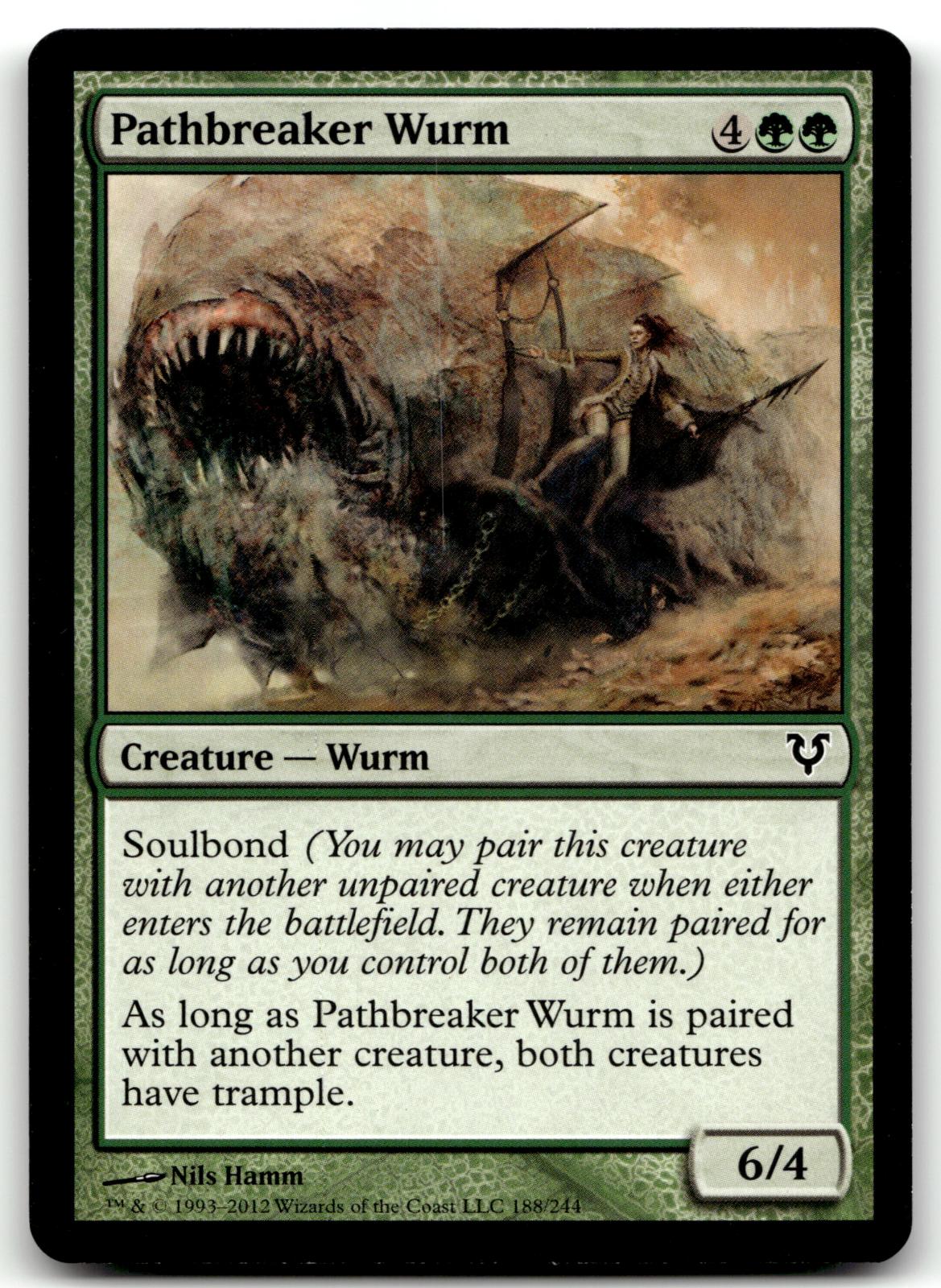 Pathbreaker Wurm 188 Common Avacyn Restored Magic: The Gathering Near Mint