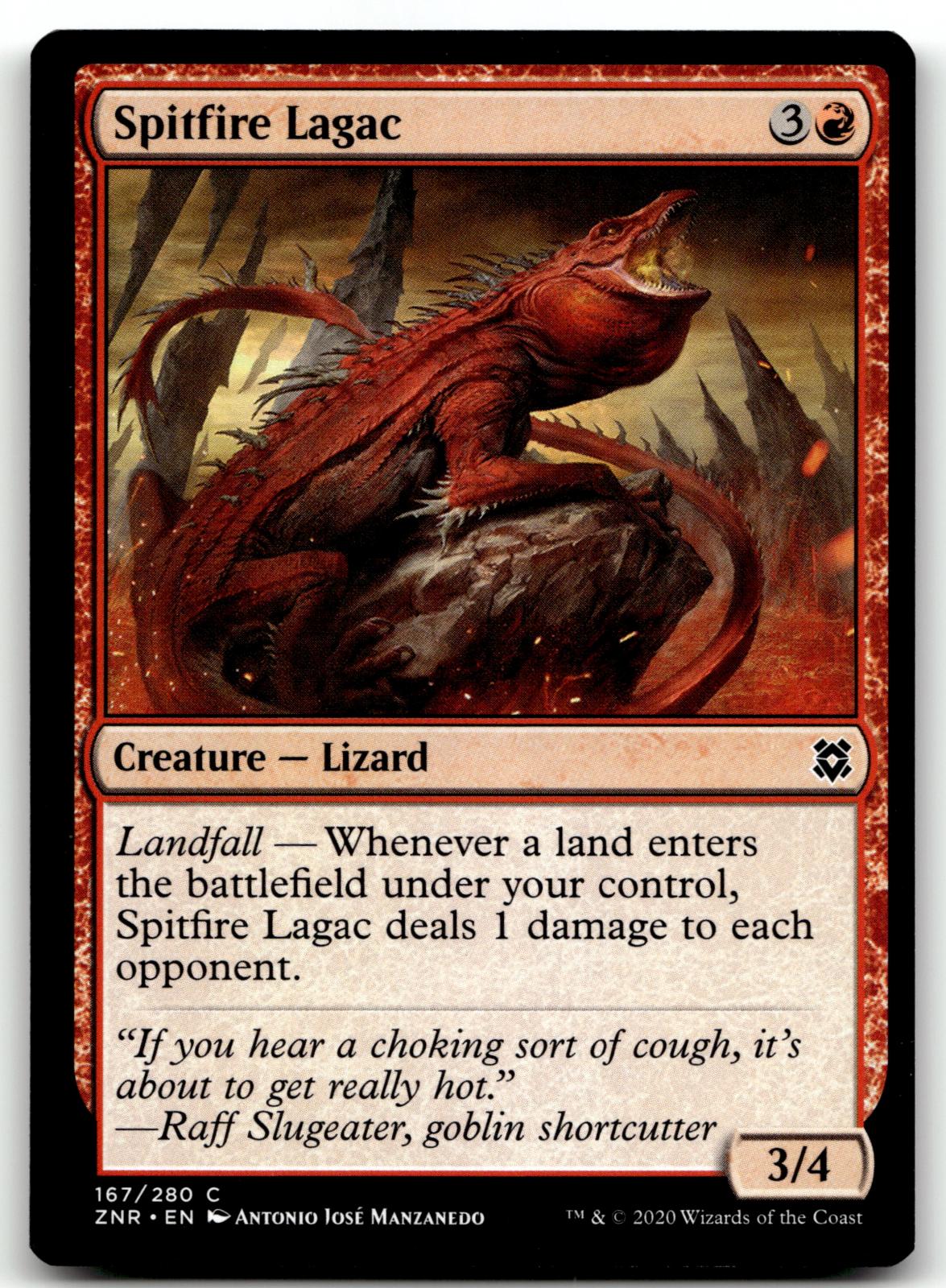 Spitfire Lagac 167 Common Zendikar Rising Magic: The Gathering Near Mint