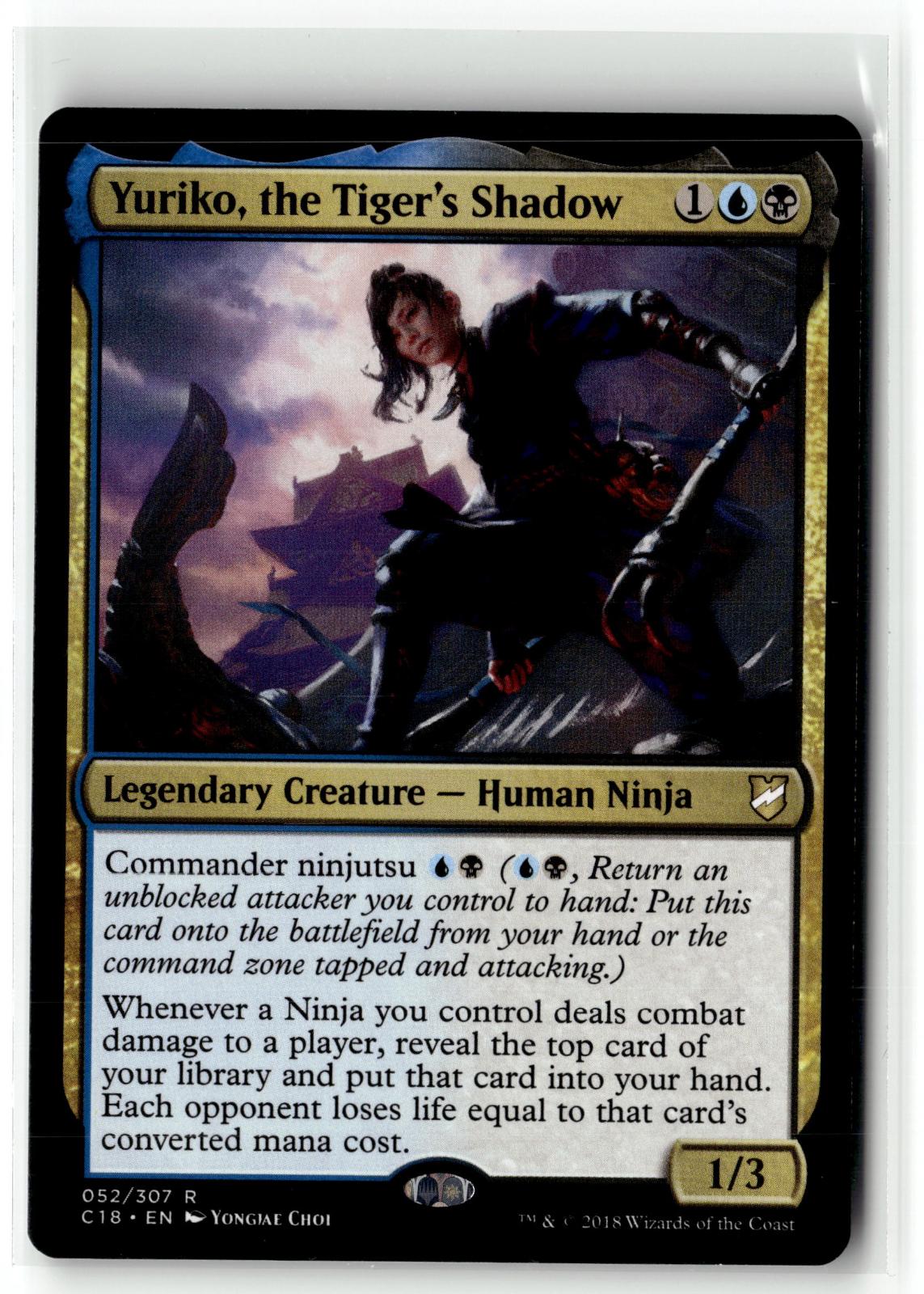 Yuriko, the Tiger's Shadow 52 Rare Commander 2018 Magic: The Gathering Near Mint