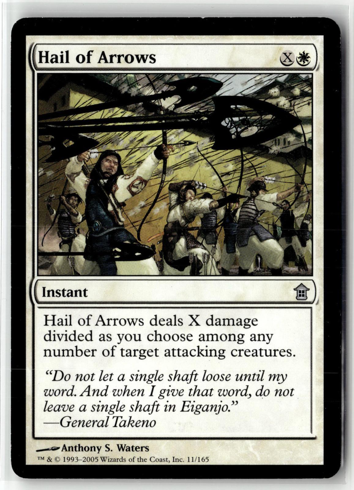 Hail of Arrows 11 Uncommon Saviors of Kamigawa Magic: The Gathering Near Mint