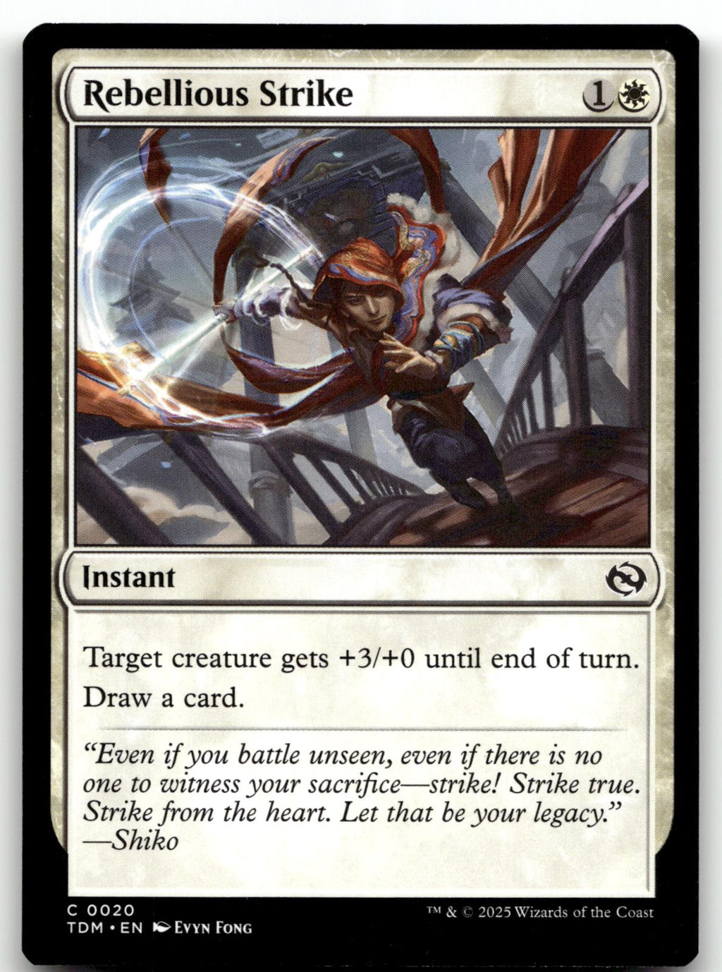 Rebellious Strike 20 Common Tarkir: Dragonstorm Magic: The Gathering Near Mint