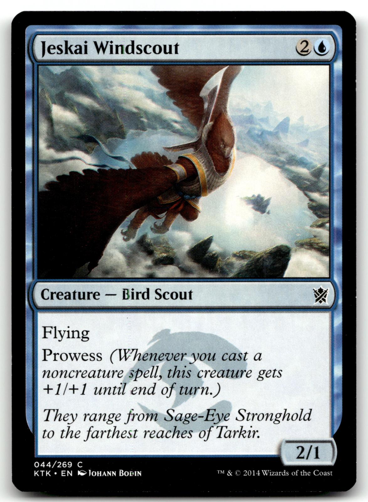 Jeskai Windscout 44 Common Khans of Tarkir Magic: The Gathering Near Mint