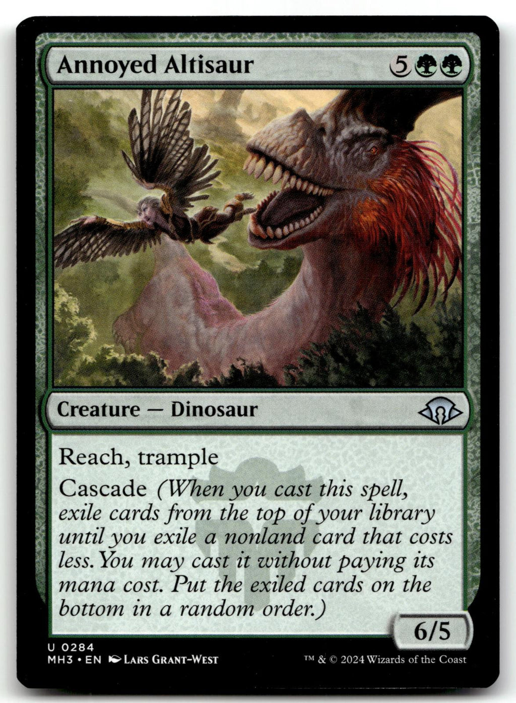 Annoyed Altisaur 284 Uncommon Modern Horizons 3 Magic: The Gathering Near Mint