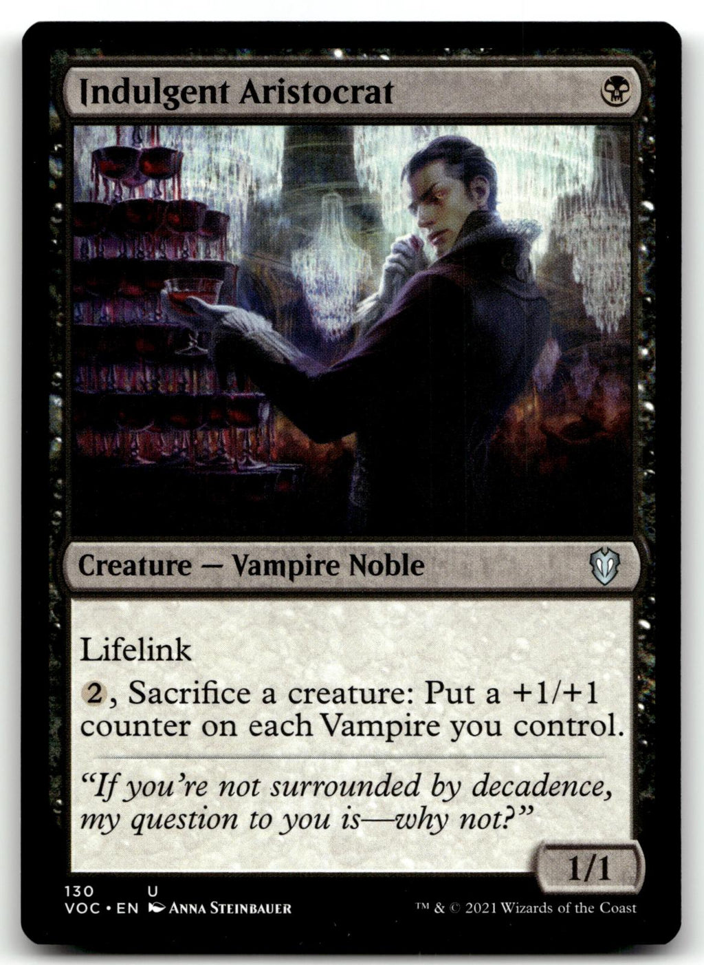 Indulgent Aristocrat 130 Commander: Innistrad: Crimson Vow 