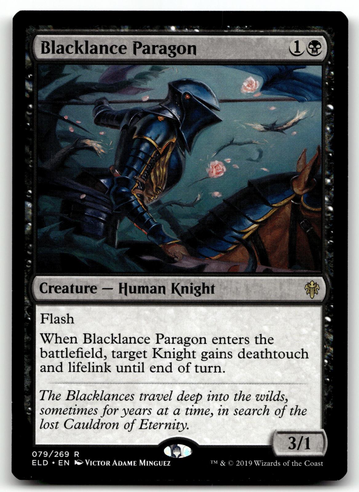 Blacklance Paragon 79 Rare Throne of Eldraine Magic: The Gathering Near Mint