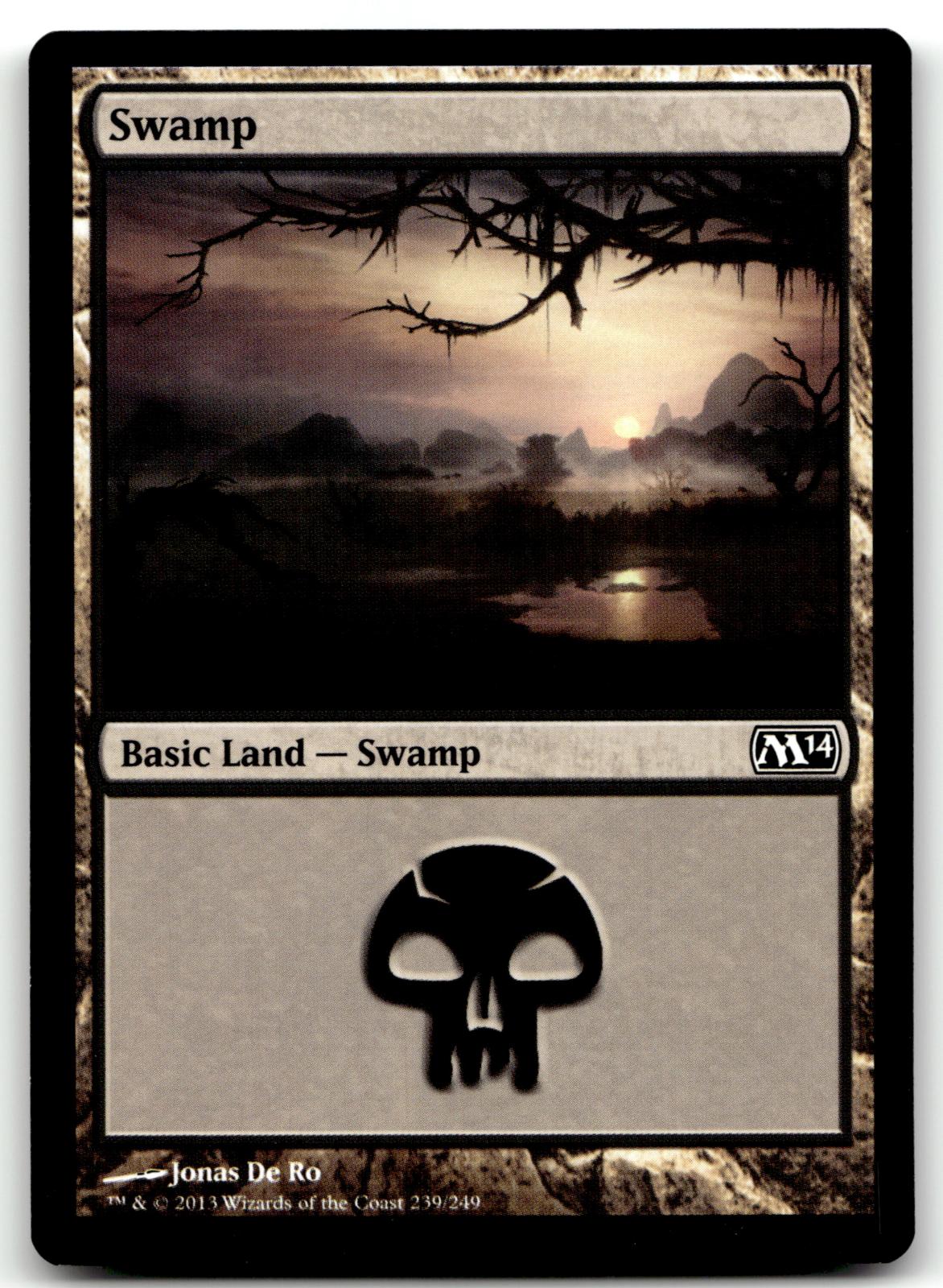 Swamp (240) 240 Land Magic 2014 (M14) Magic: The Gathering Near Mint