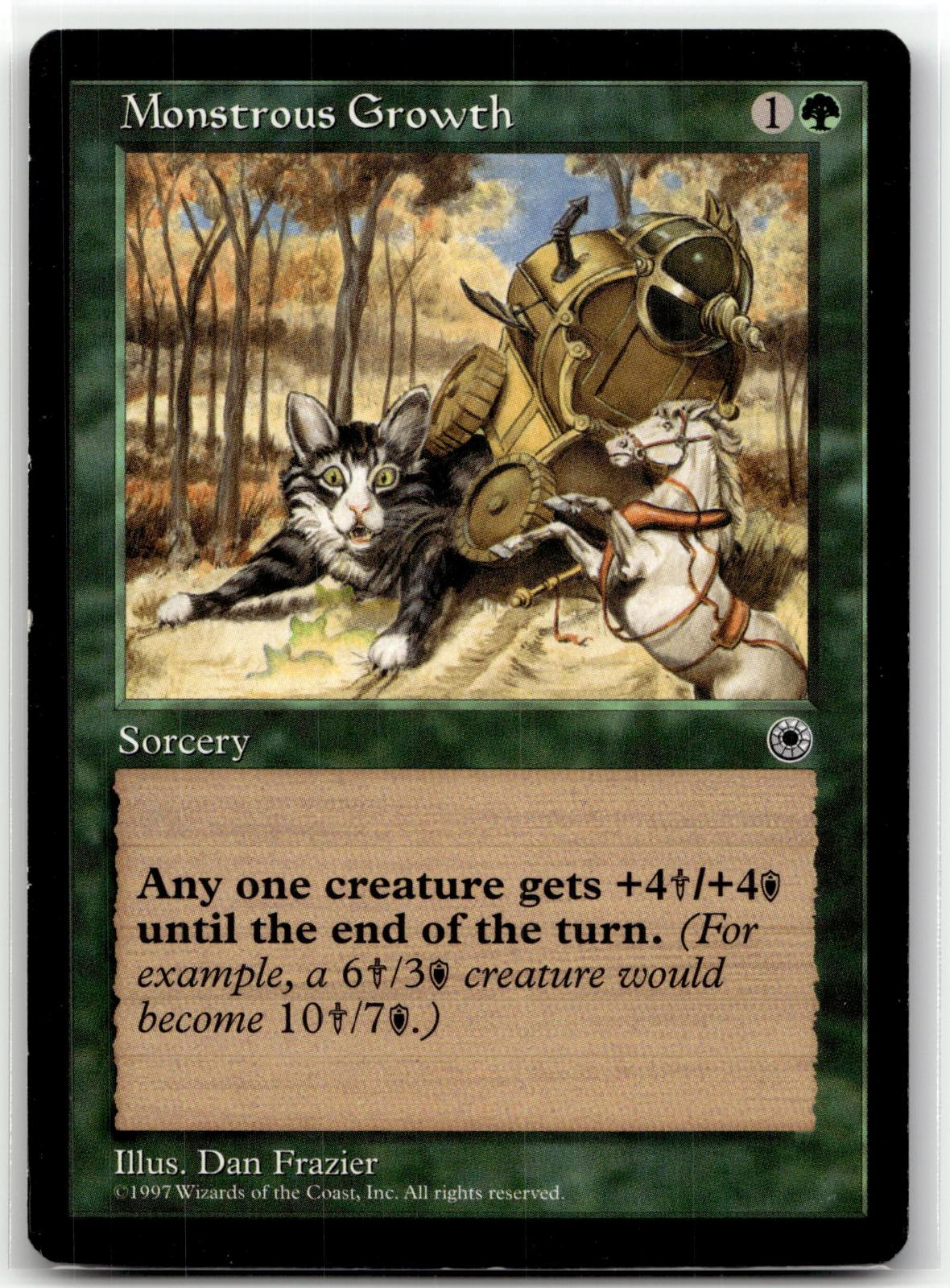 Monstrous Growth Common Portal Magic: The Gathering Near Mint