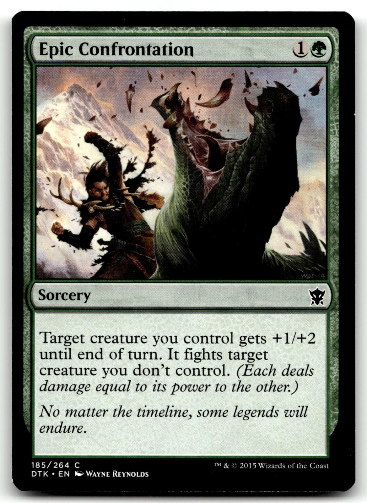 Epic Confrontation 185 Common Dragons of Tarkir Magic: The Gathering Near Mint