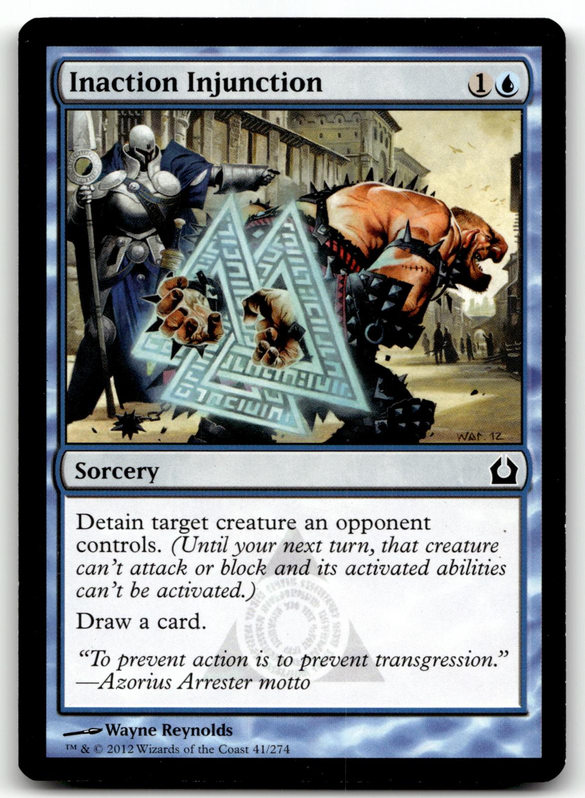Inaction Injunction 41 Common Return to Ravnica Magic: The Gathering Near Mint