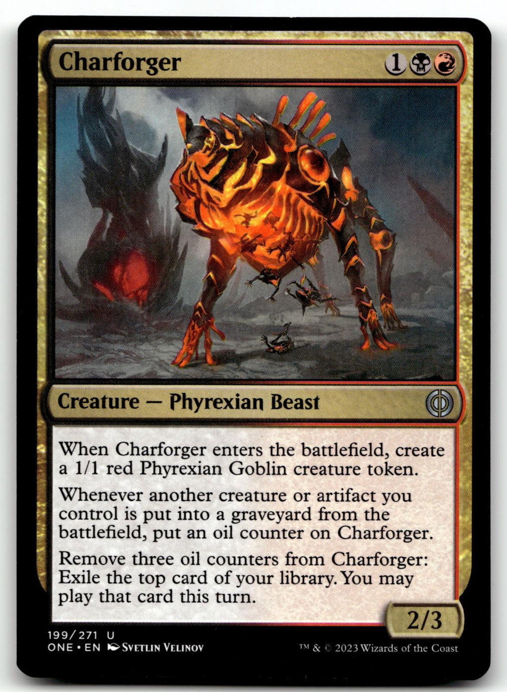 Charforger 199 Uncommon Phyrexia: All Will Be One Magic: The Gathering Near Mint