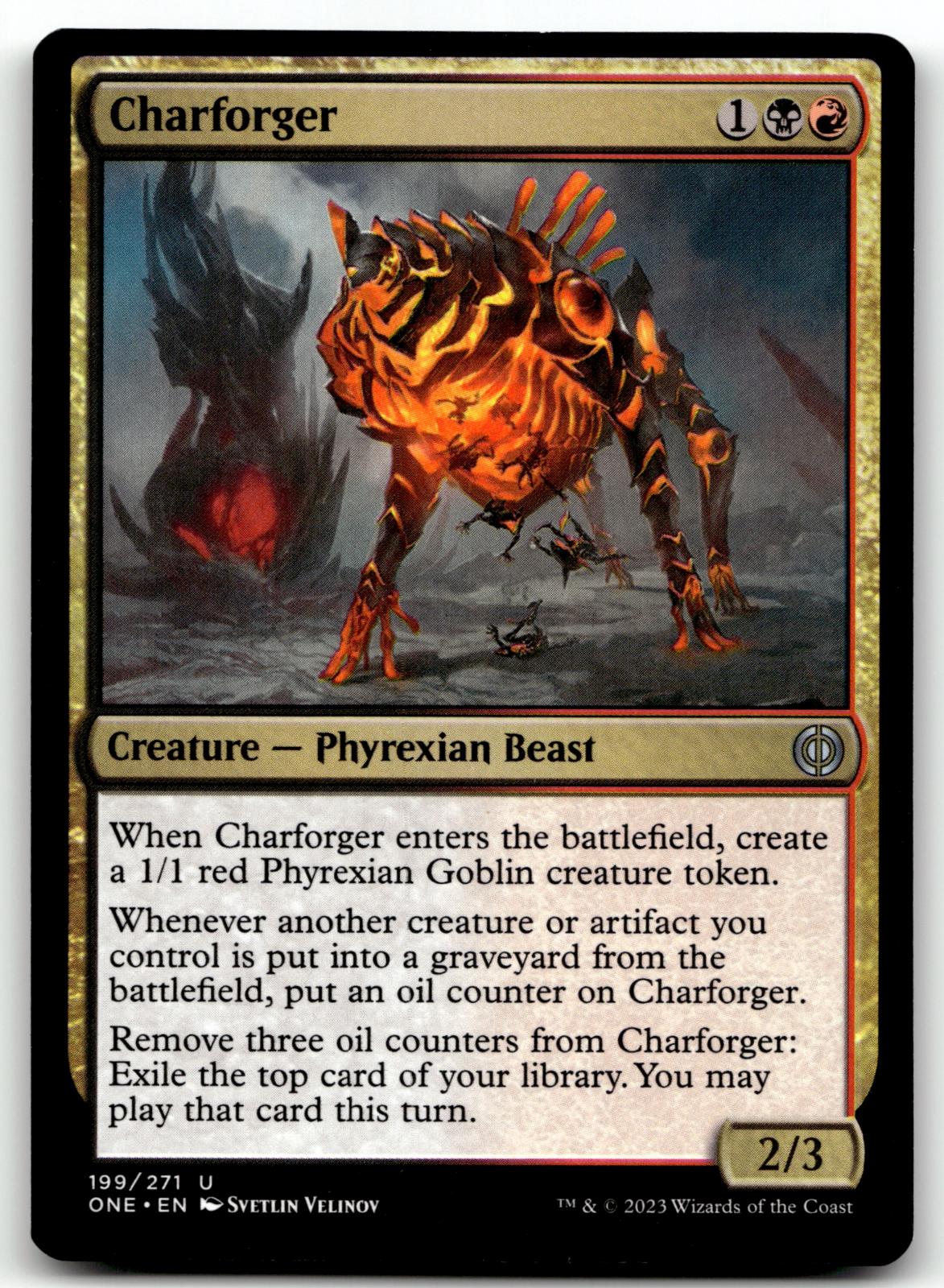 Charforger 199 Uncommon Phyrexia: All Will Be One Magic: The Gathering Near Mint