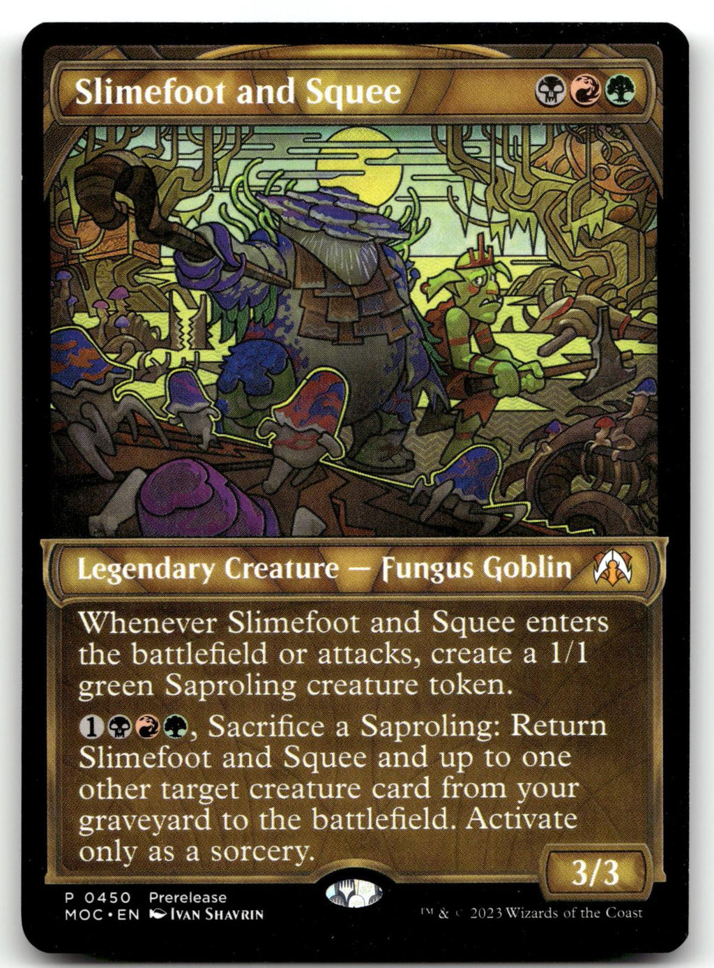 Slimefoot and Squee (Showcase) 450 Prerelease Cards Magic: The Gathering NM