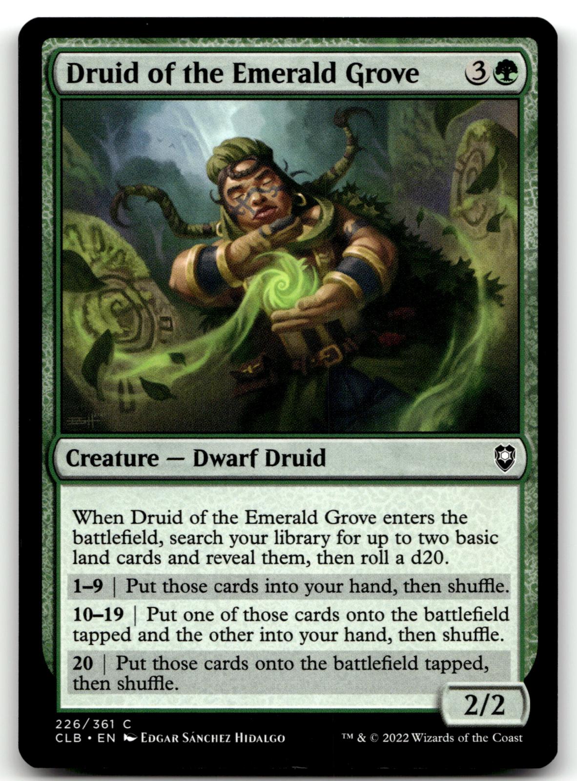 Druid of the Emerald Grove 226 Commander Legends: Battle for Baldur's Gate