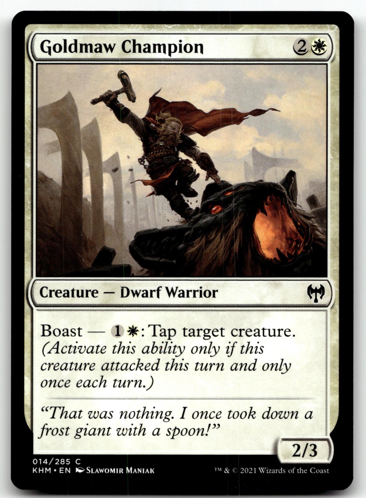 Goldmaw Champion 14 Common Kaldheim Magic: The Gathering Near Mint