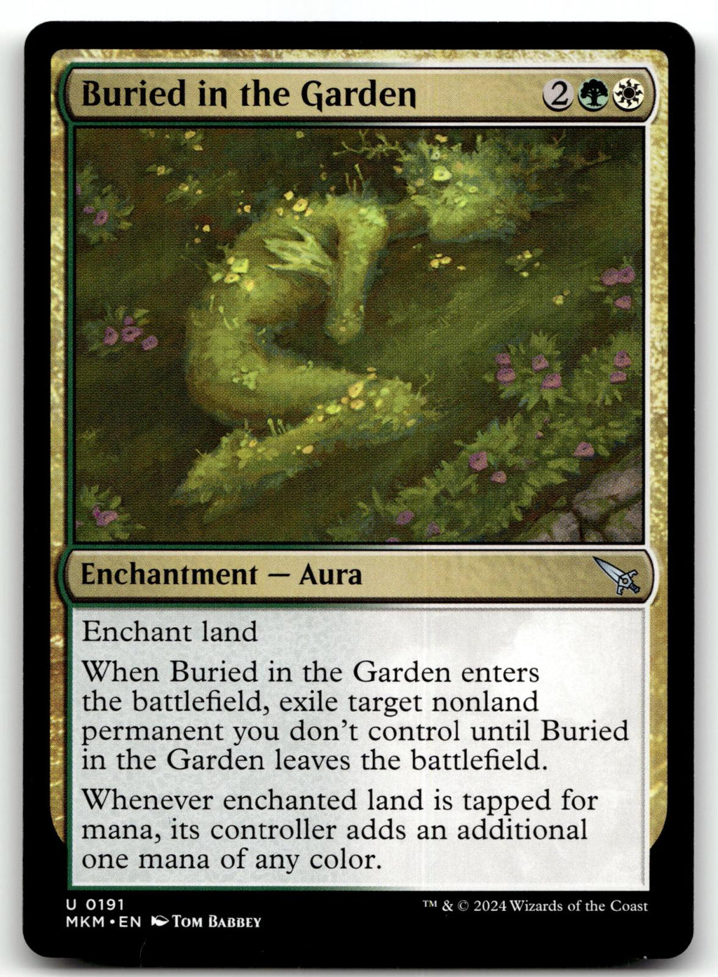 Buried in the Garden 191 Murders at Karlov Manor Magic: The Gathering NM