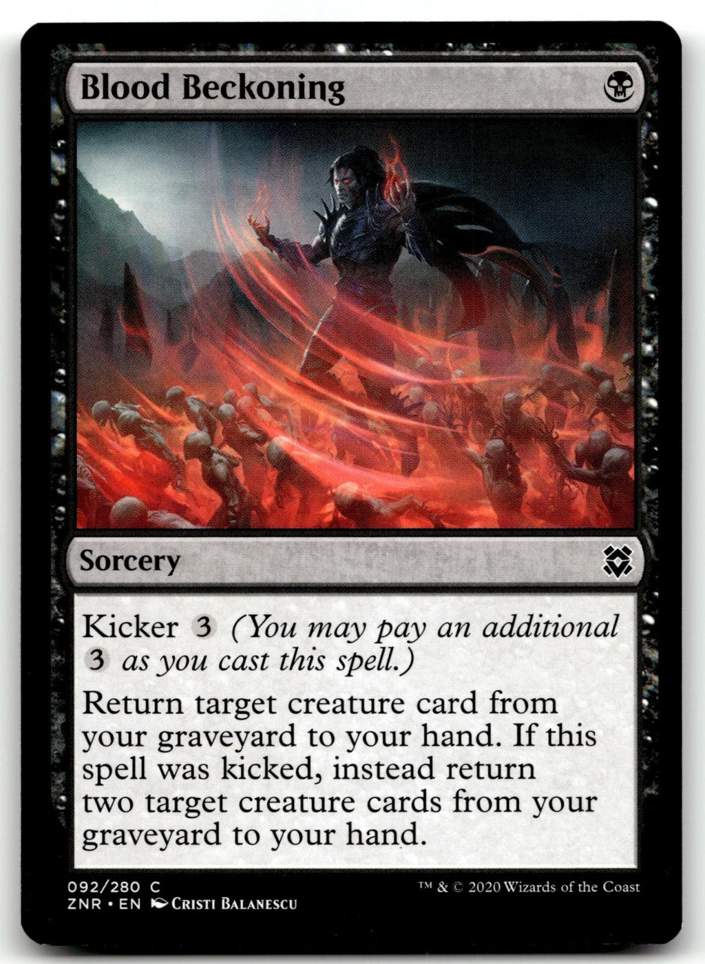 Blood Beckoning 92 Common Zendikar Rising Magic: The Gathering Near Mint