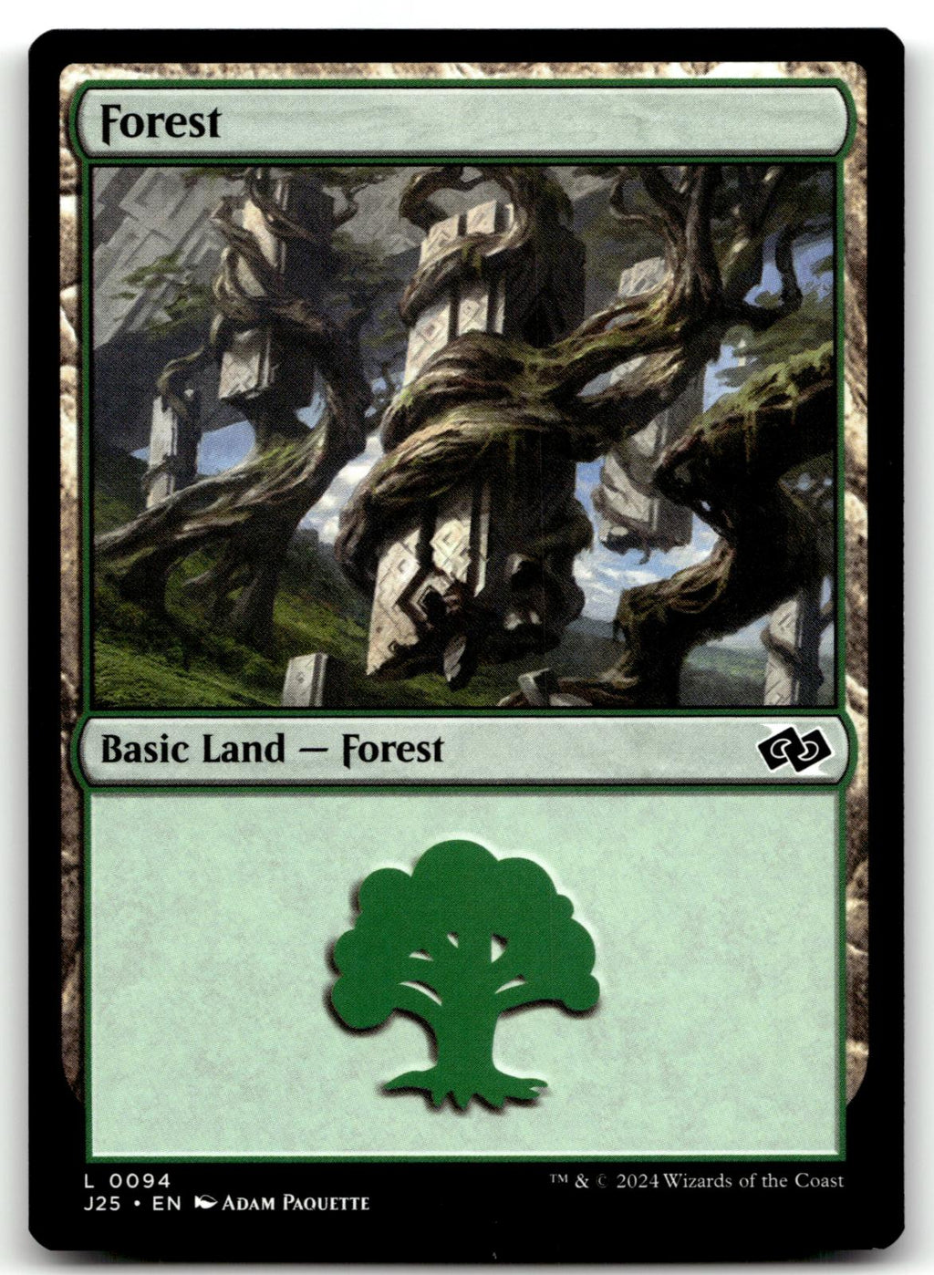 Forest (0094) 94 Land Foundations Jumpstart Magic: The Gathering Near Mint