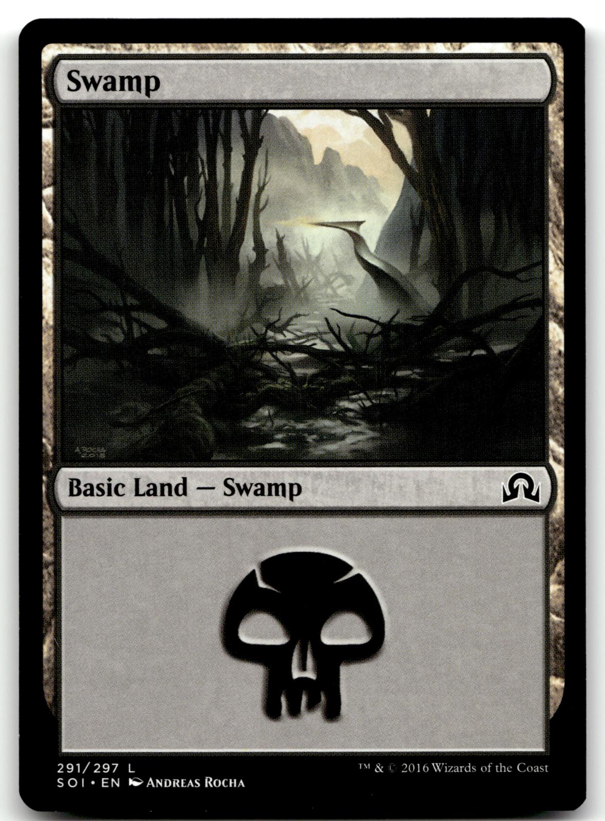 Swamp (291) 291 Land Shadows over Innistrad Magic: The Gathering Near Mint