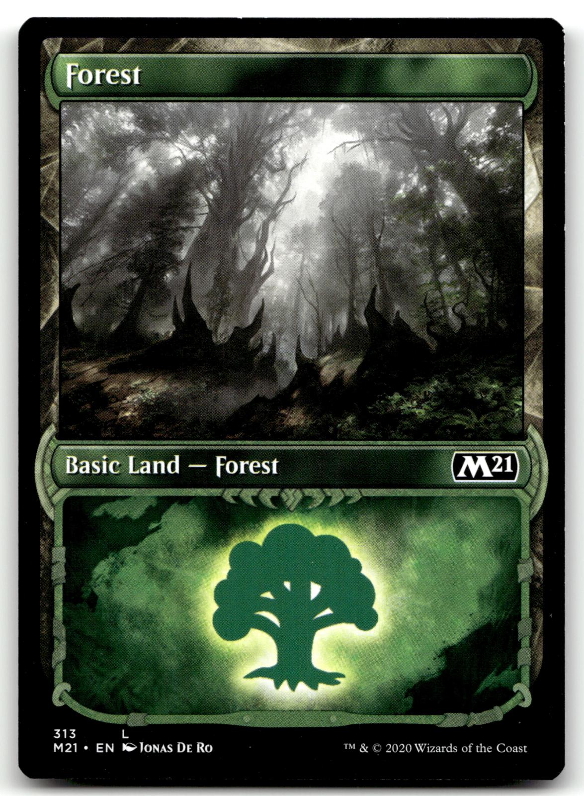 Forest (Showcase) 313 Land Core Set 2021 Magic: The Gathering Near Mint