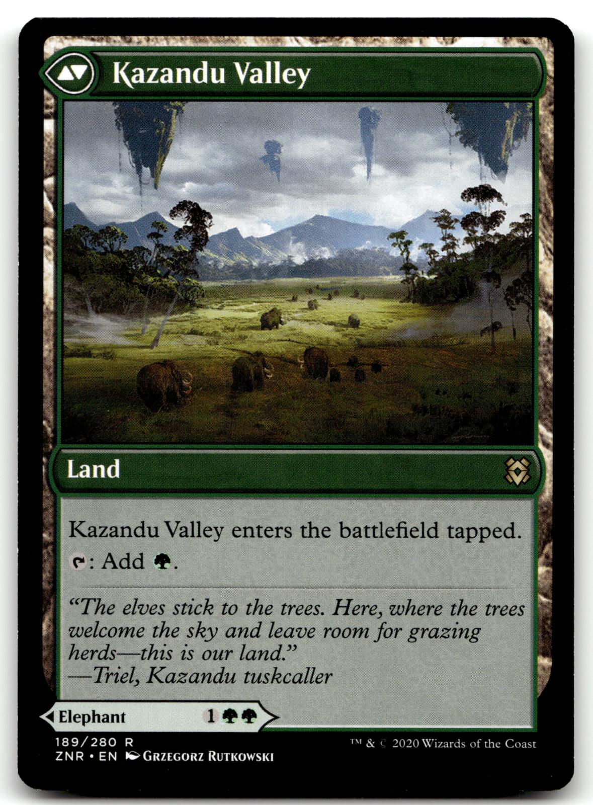 Kazandu Mammoth 189 Rare Zendikar Rising Magic: The Gathering Near Mint