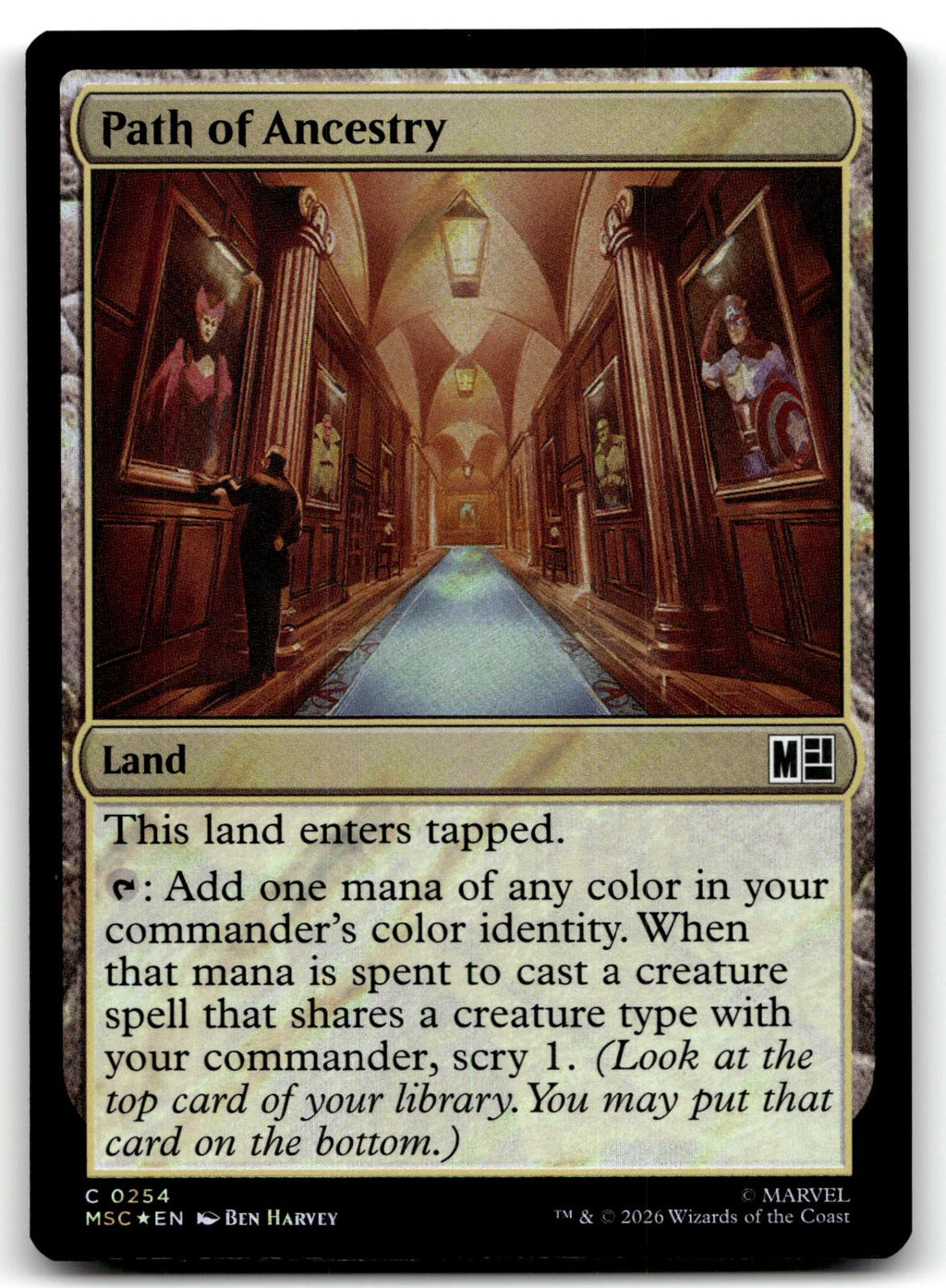 Path of Ancestry (Surge Foil) 254 Commander: Marvel Super Heroes Magic