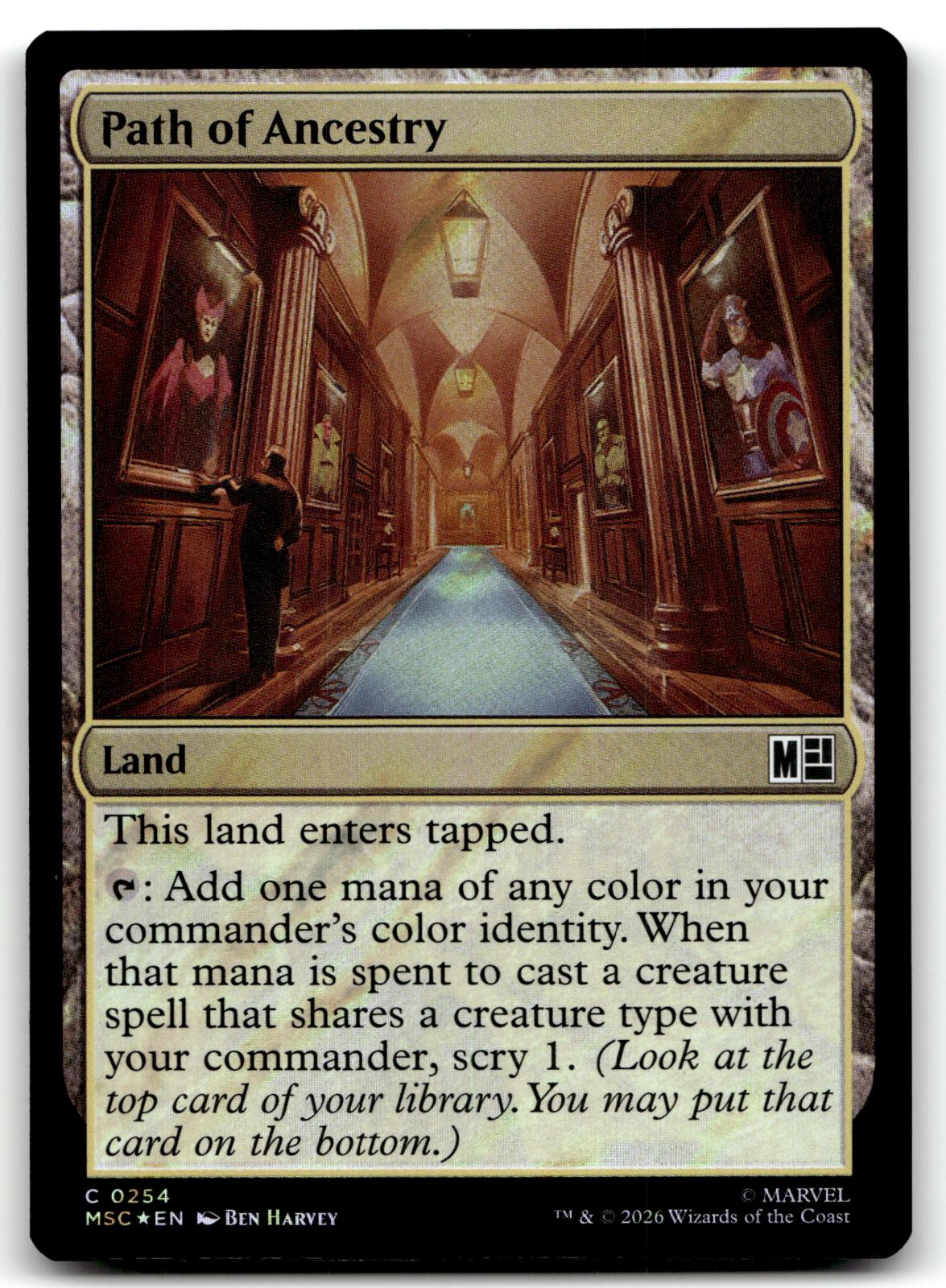 Path of Ancestry (Surge Foil) 254 Commander: Marvel Super Heroes Magic